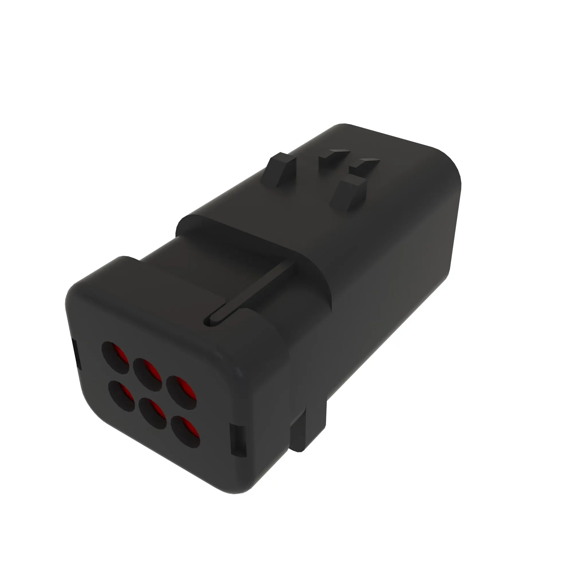 TYCO AMPSEAL16 6W PIN SLD RED PLSTC