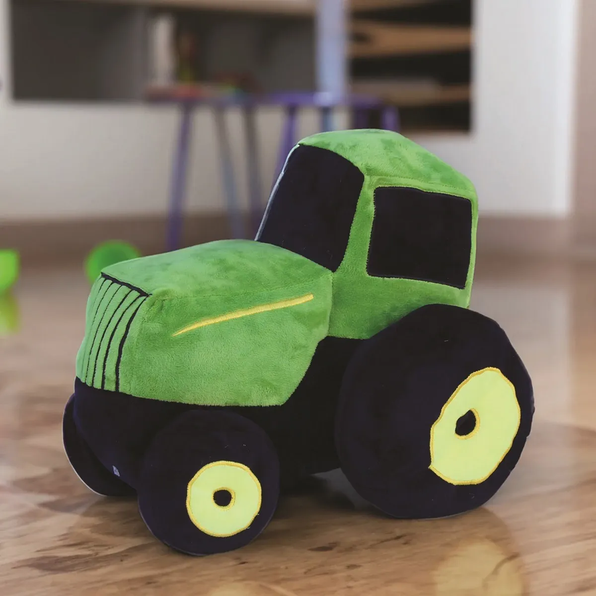 Tractor Shaped Plush Pillow with Sound 