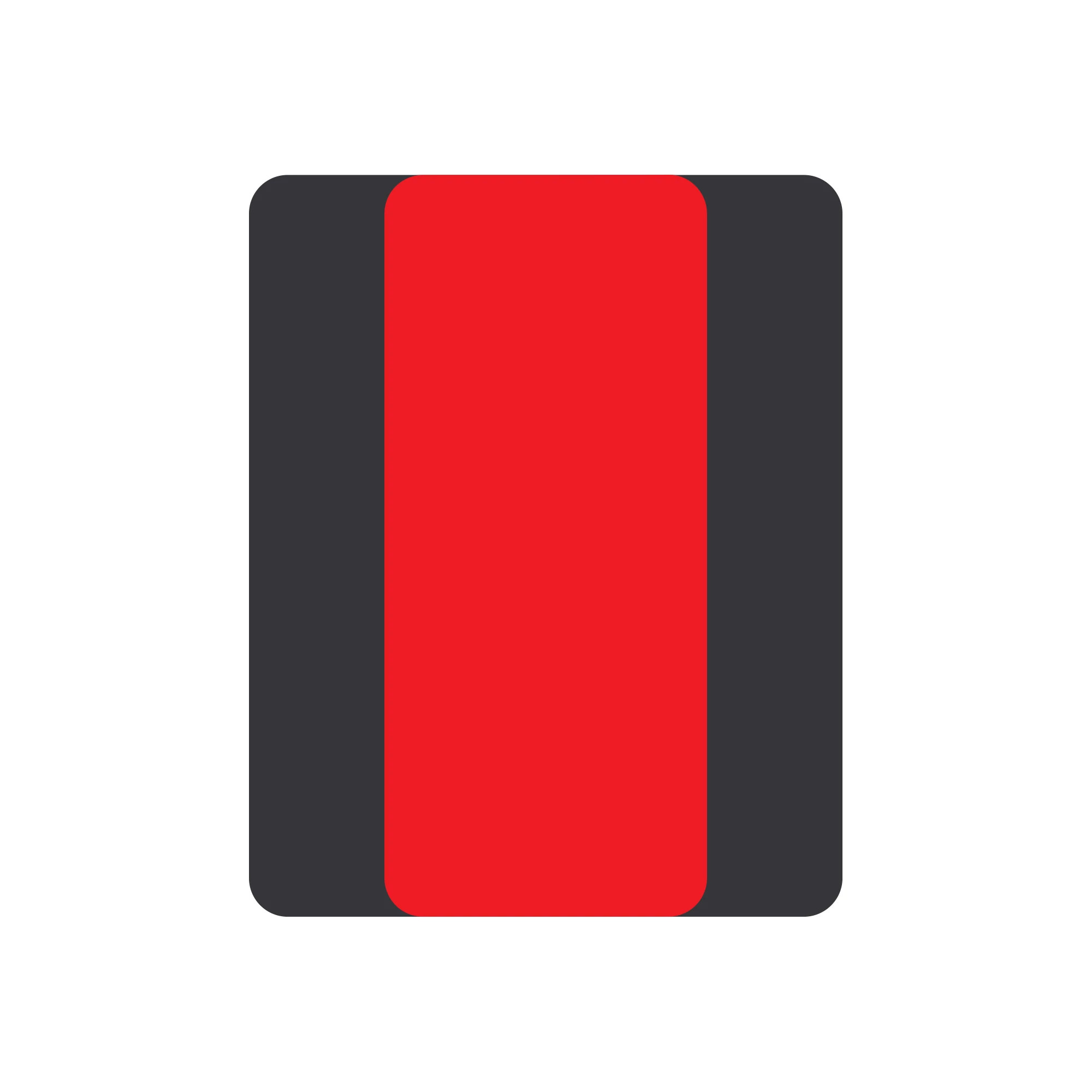 REFLECTOR, REFELECTIVE LABEL, RED W