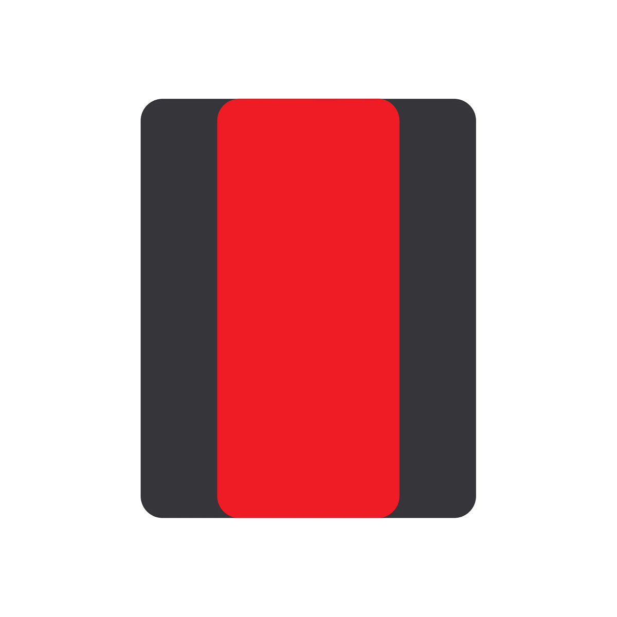 REFLECTOR, REFELECTIVE LABEL, RED W