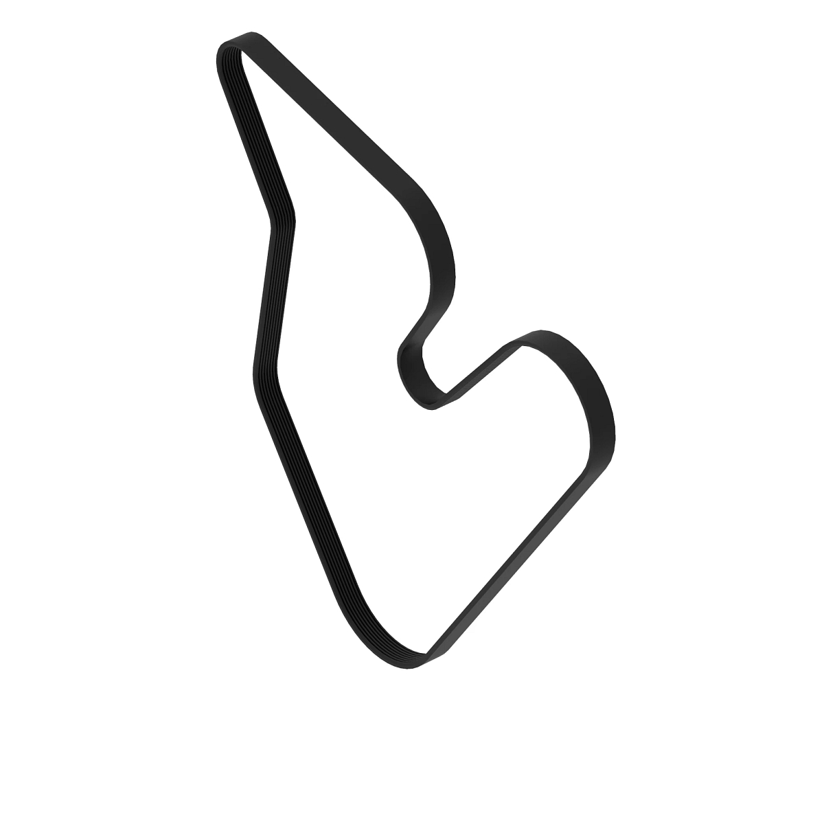 John Deere PK Section Engine Fan Drive V-Belt - R525434