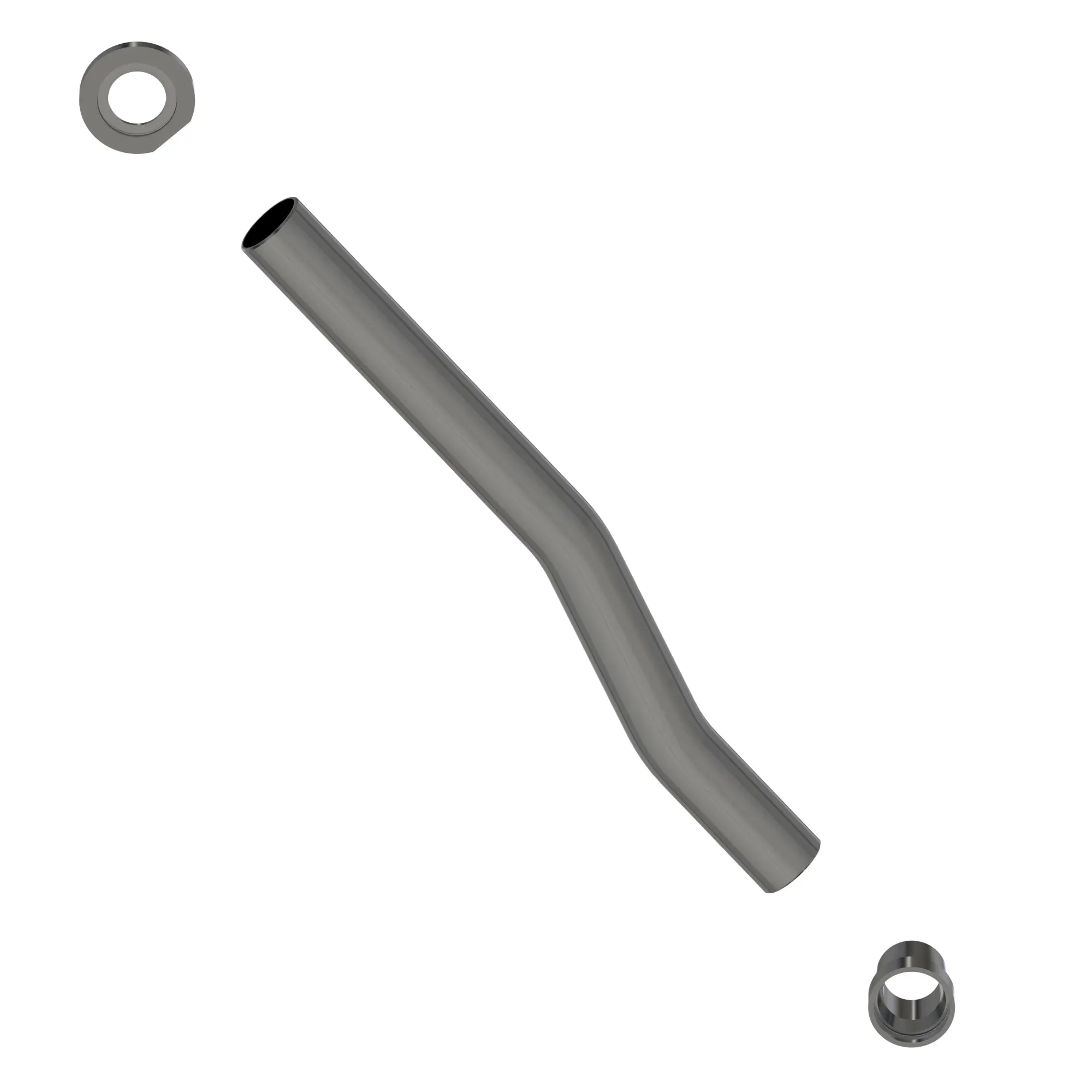 15" SS SPRAY PIPE,  HOLES
Right Hand