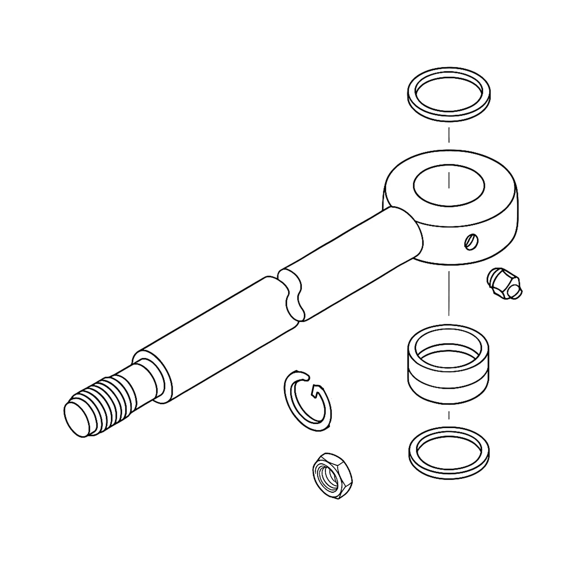 John Deere Hydraulic Cylinder Rod - LW9589906