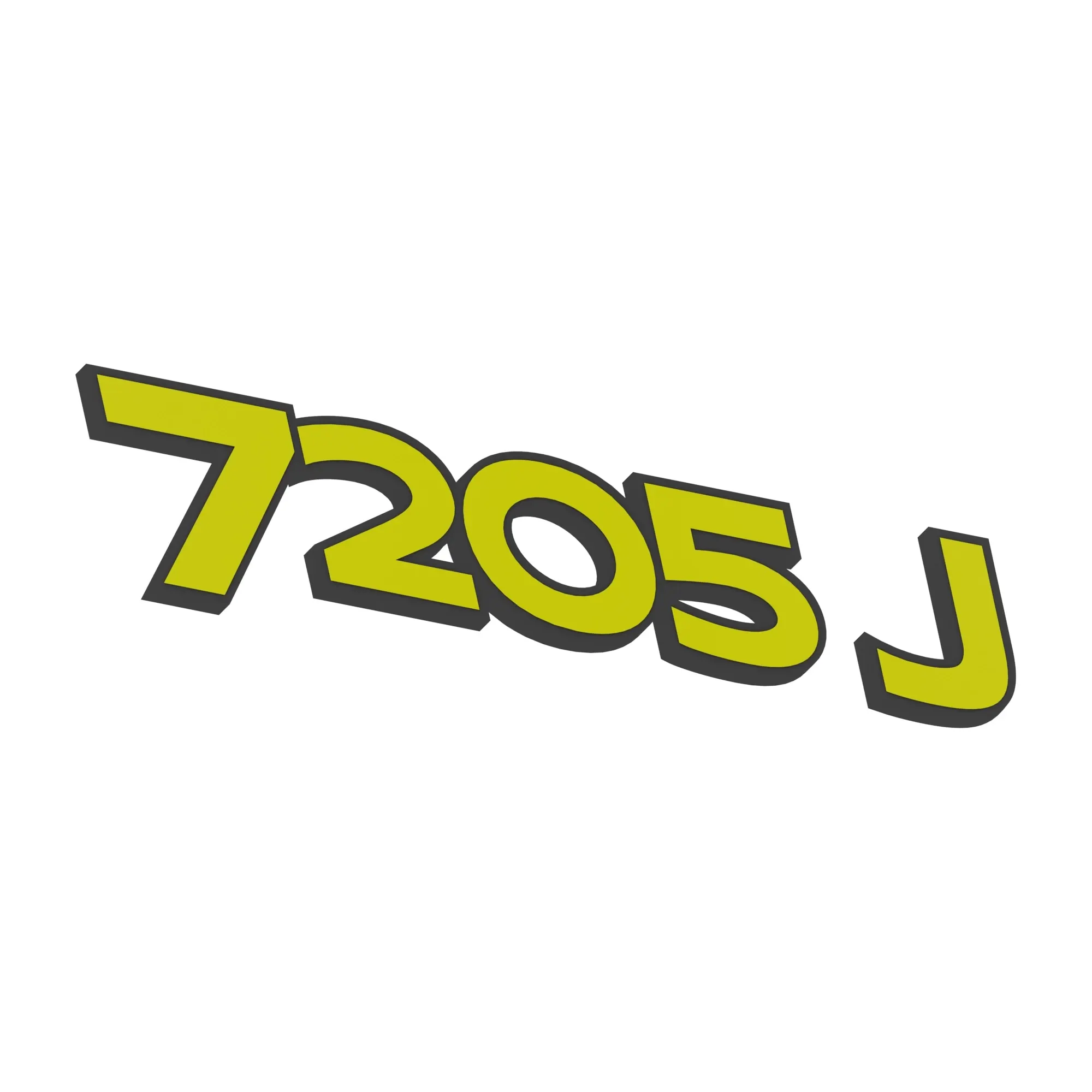 John Deere 7205J Hood Label, Right Side - R308462