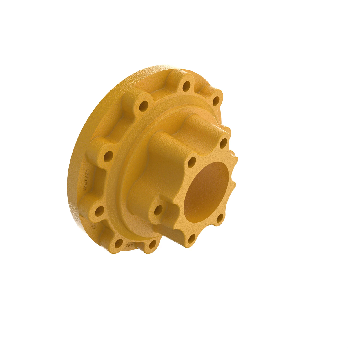 HUB, DUAL WHEEL WITH PILOT
