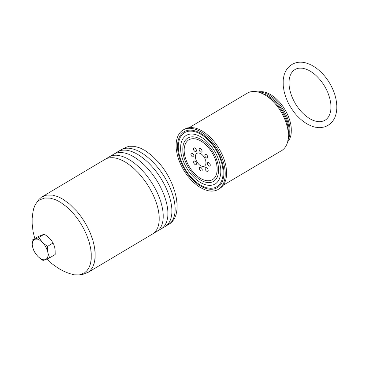John Deere Hydraulic Oil Filter Assembly - AH220598