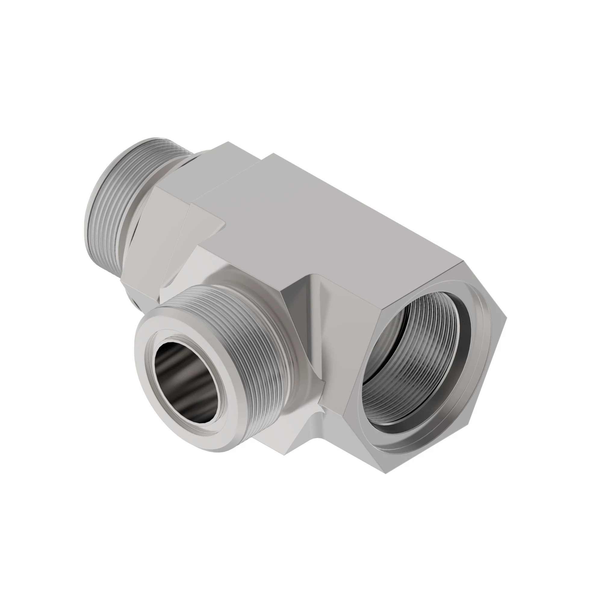 TEE FITTING, M33X25XM33 RUN TEE