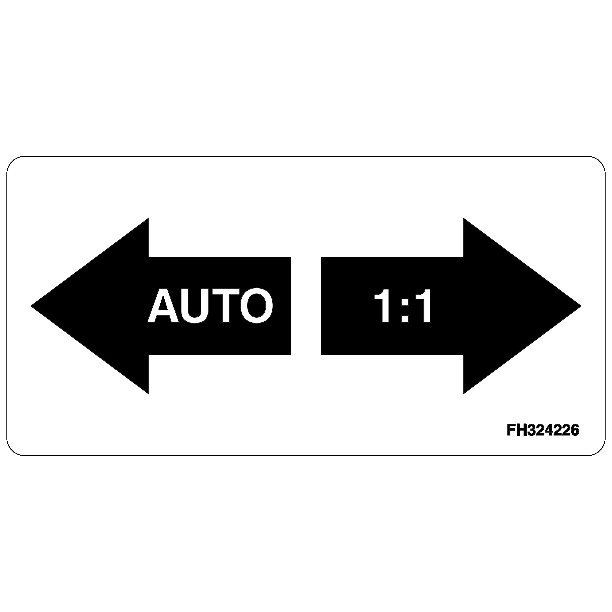 John Deere Auto 1/1 Instruction Label - FH324226