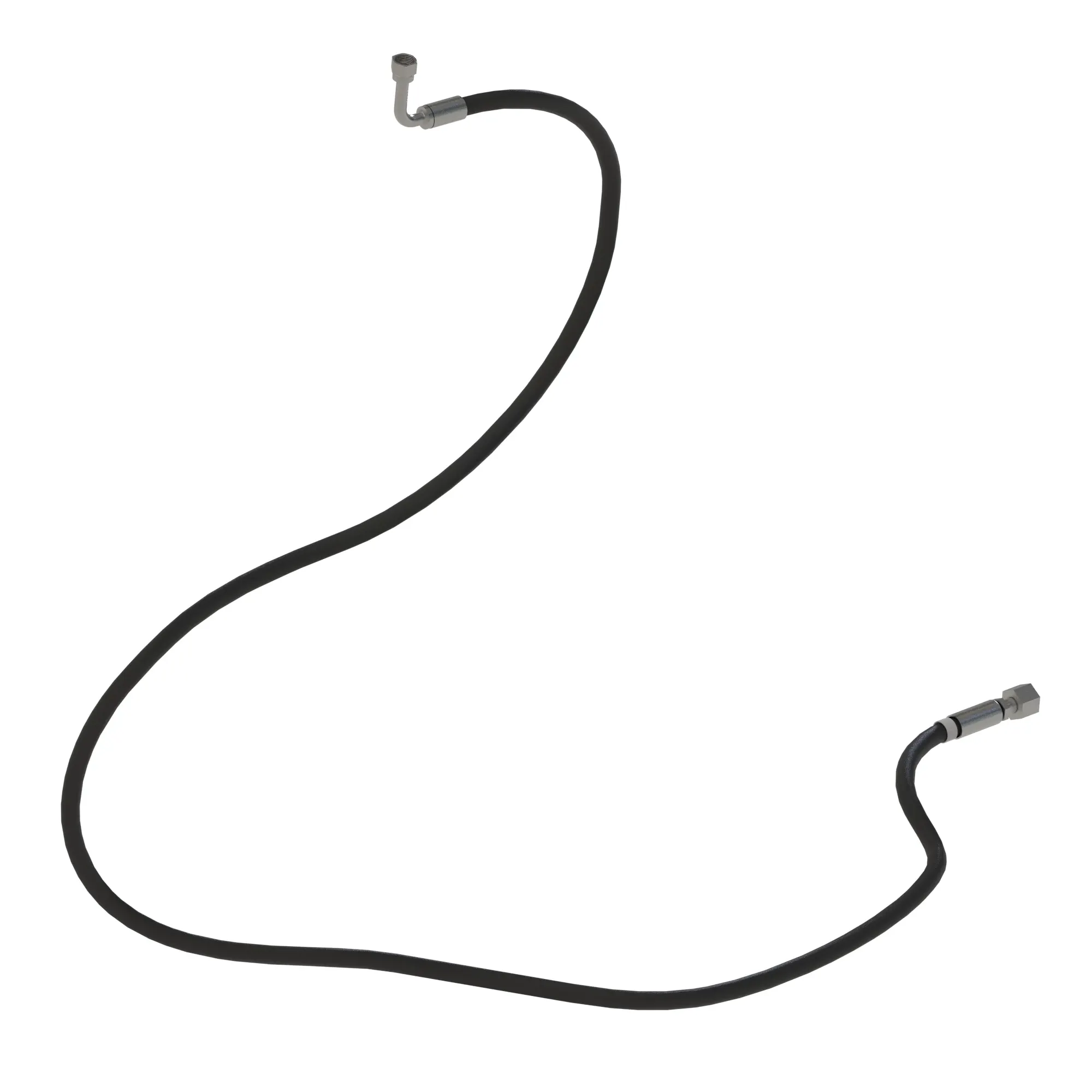 John Deere Fabricated Axle to Manifold Hydraulic Hose - AT540545