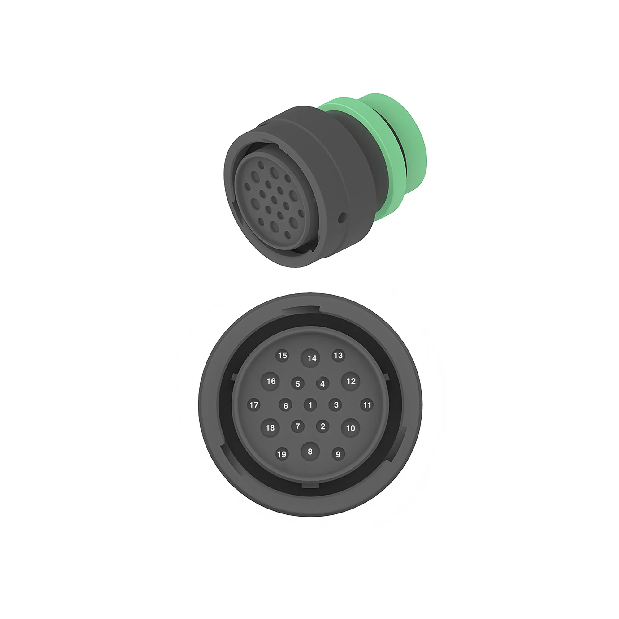 John Deere Black Internal Electrical Connector Housing - 57M9030