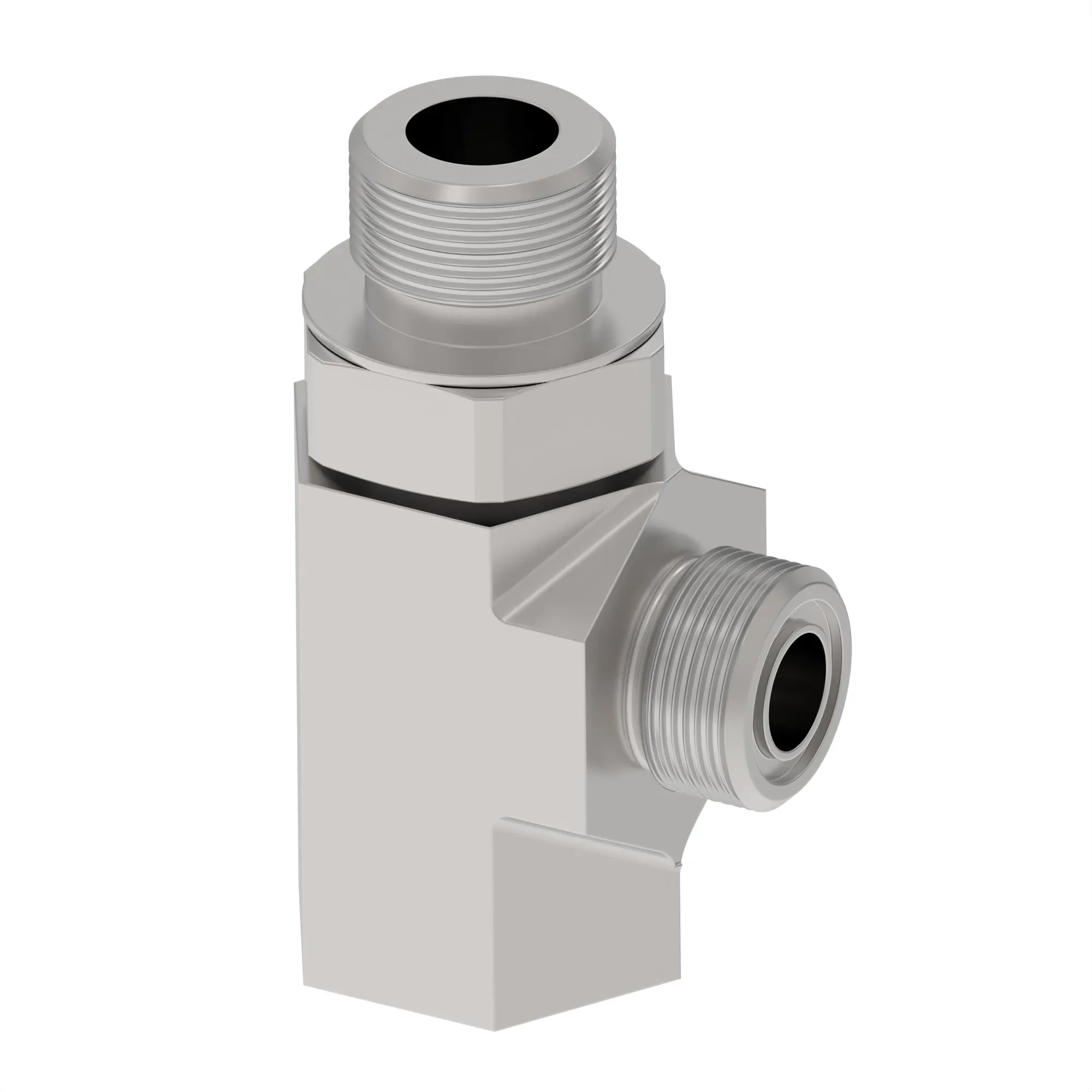 TEE FITTING, ADJ STUD RUN TEE, ORFS