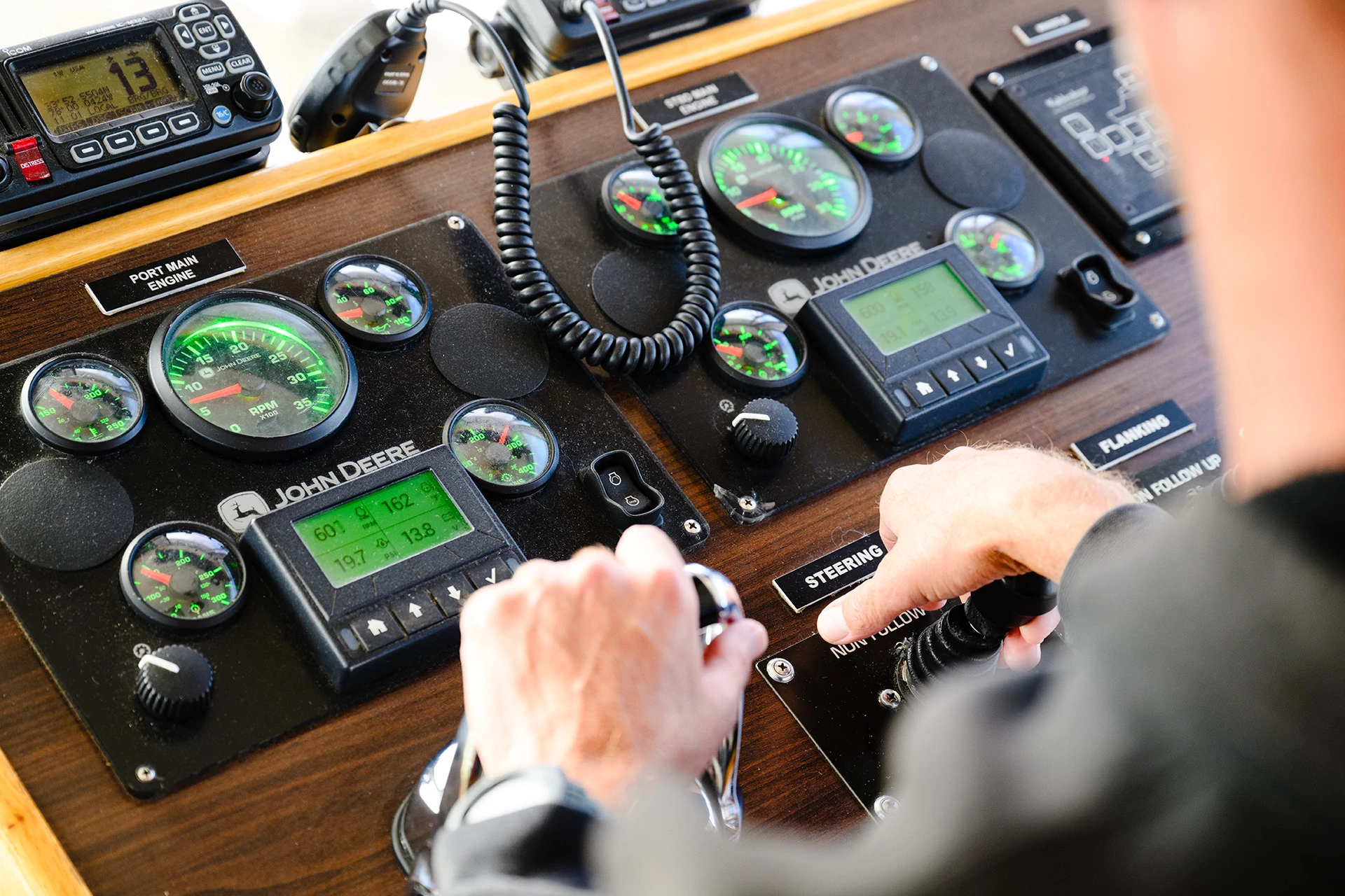 Marine pilot navigating