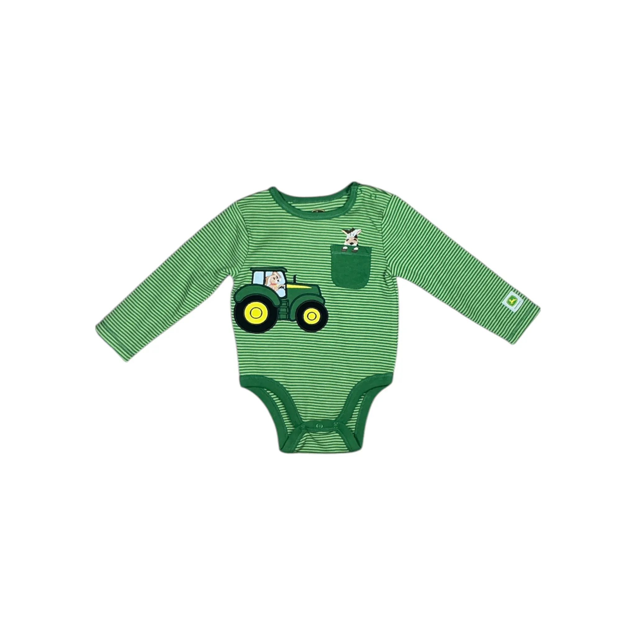 Infant Tractor and Animal Friends Long Sleeve Bodyshirt