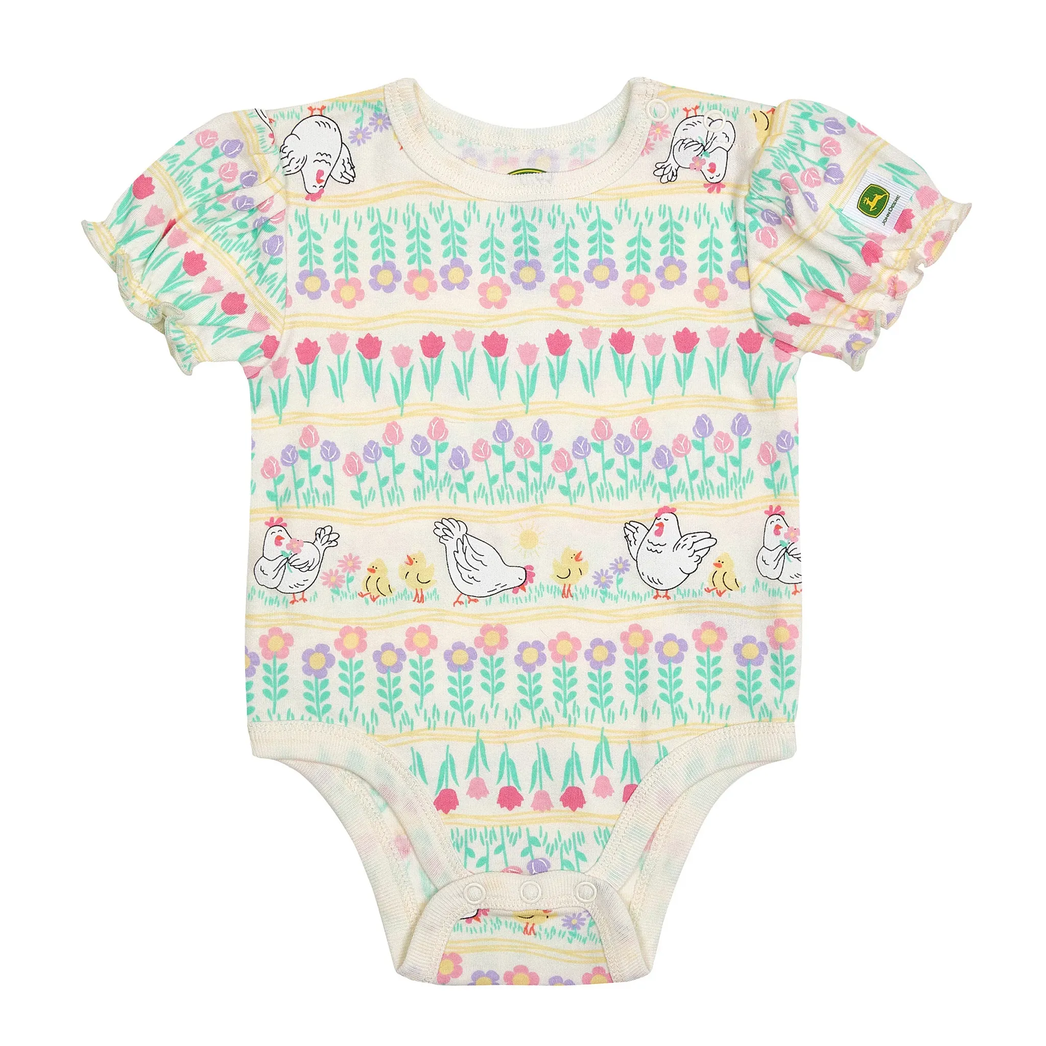 Infant Chicken & Tulip Stripe Bodyshirt