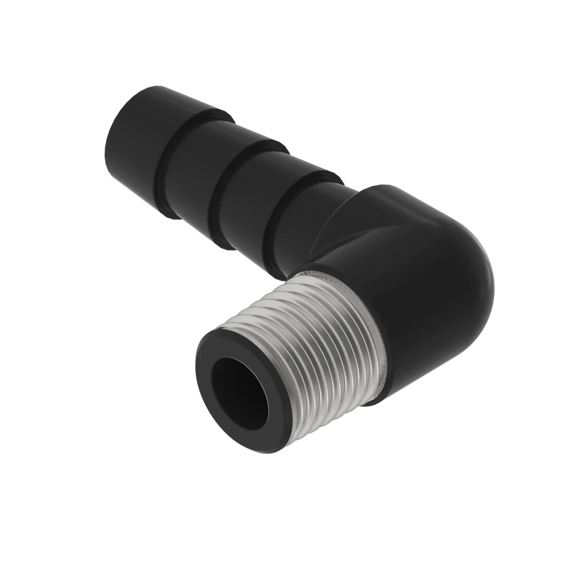 FITTING, PIPE ELBOW, BARBED