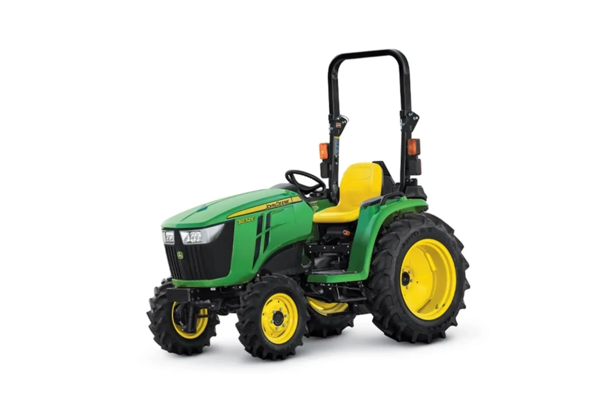 Front left studio view of 3032E Compact Tractor