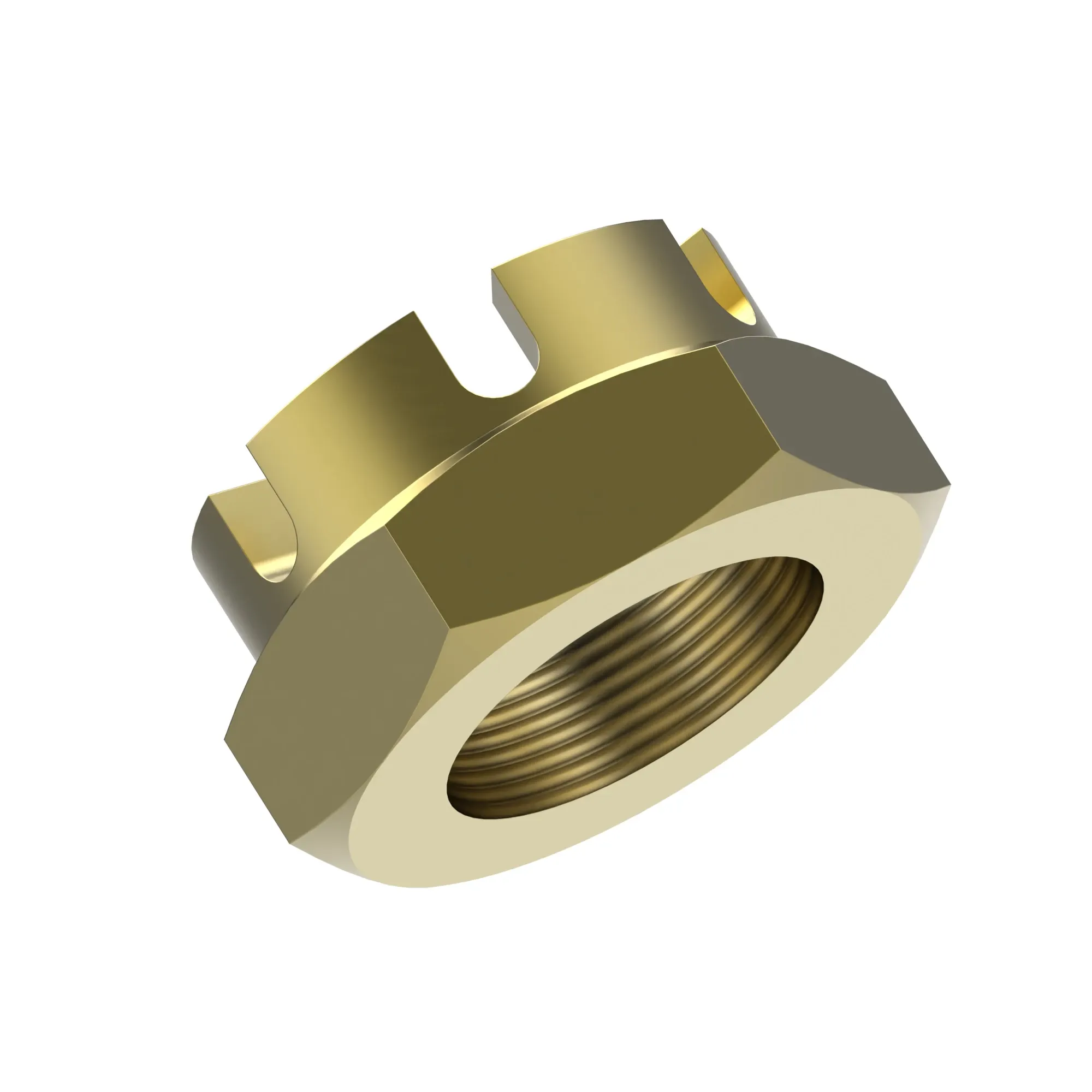 NUT, METRIC, THIN HEX CASTLE