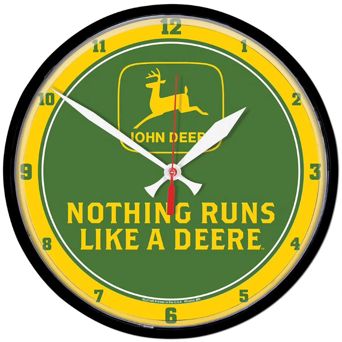 Nothing Runs Like a Deere Round Clock