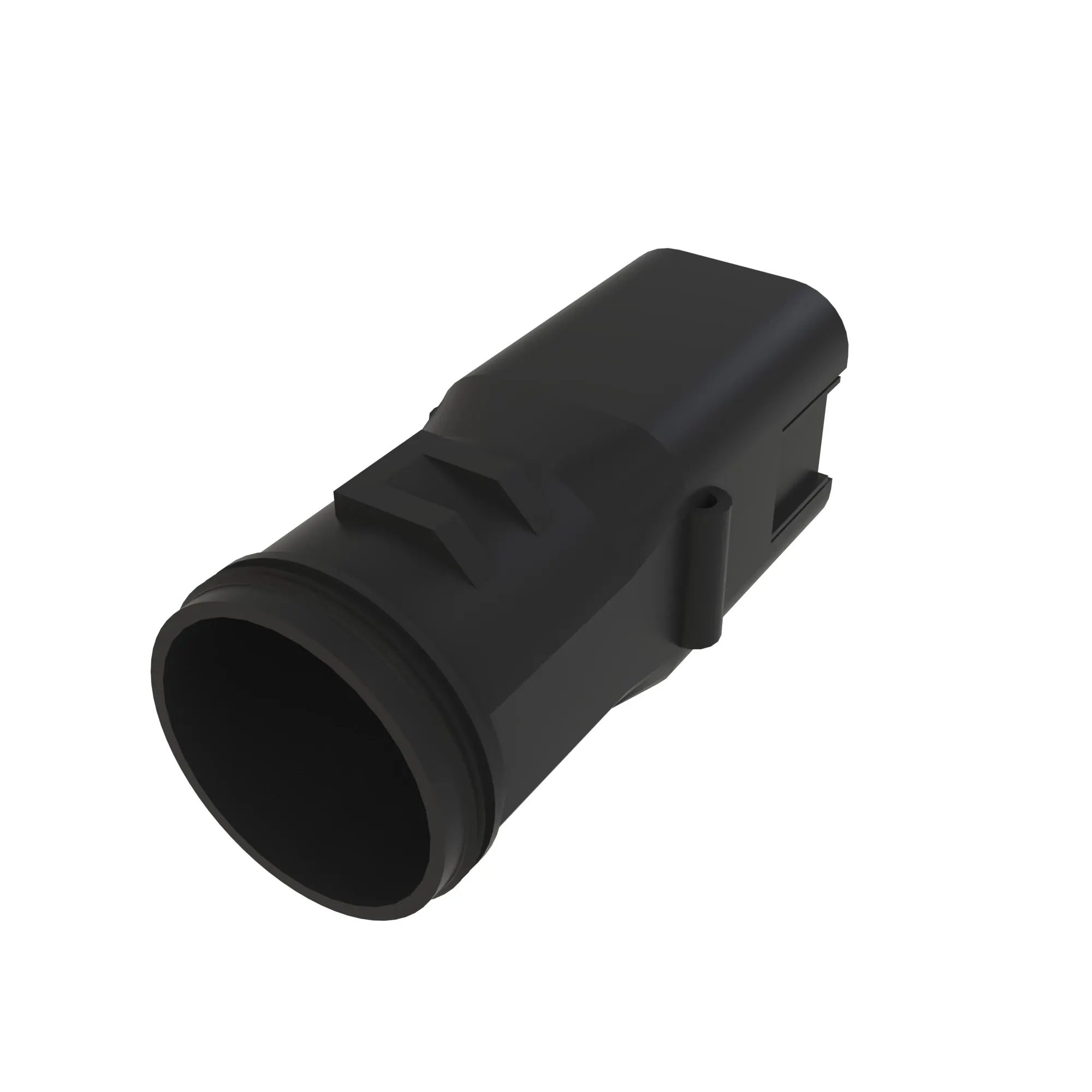 DEUTSCH DT 4W BCKSHL 180D BLK PLSTC