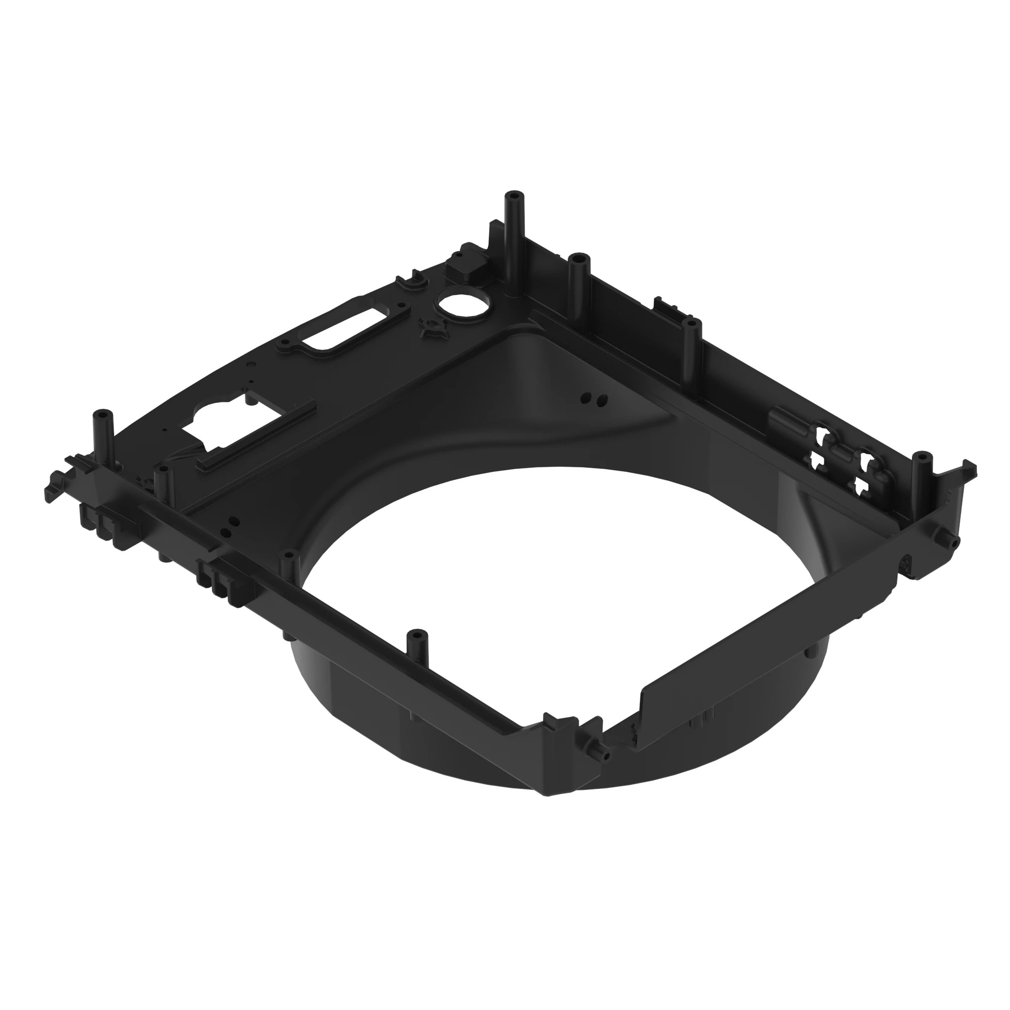 SHROUD, FAN, WITH INSERTS