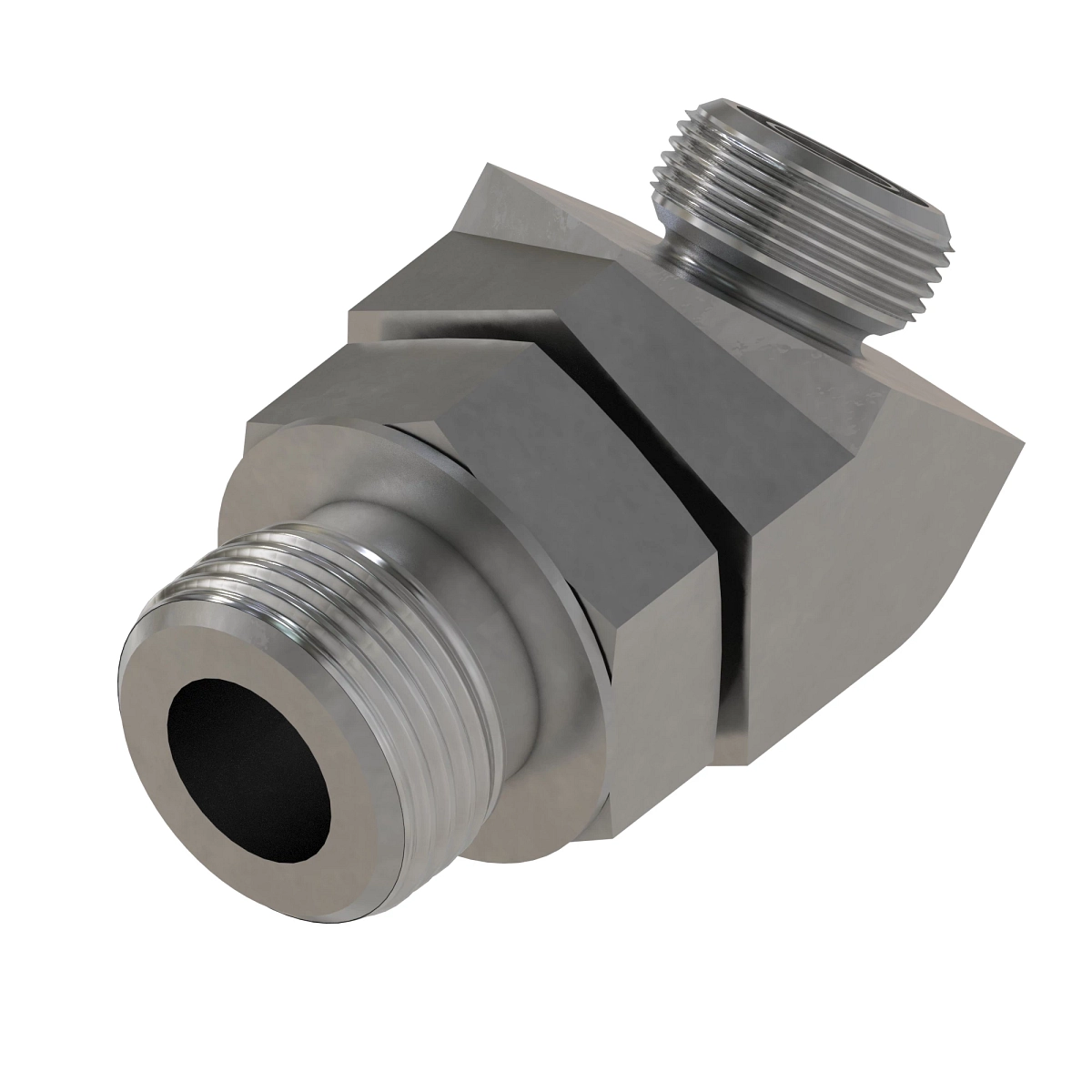 45 Deg Straight Thread, O-Ring FSF