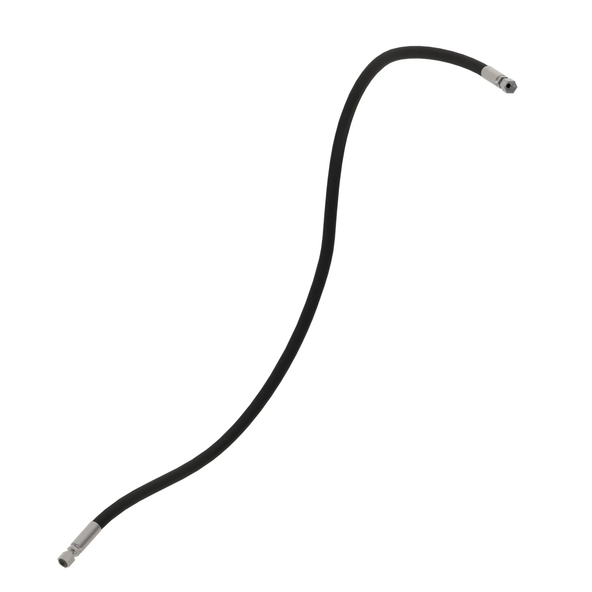 John Deere Vulcanized Rubber Hydraulic Hose with Nylon Braid - AT393523