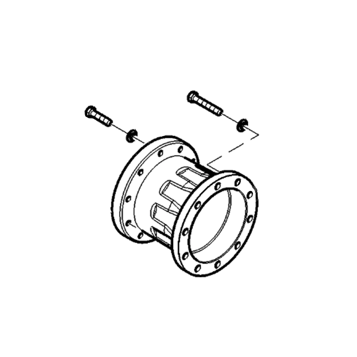 Hub Kit, Extension, 13", HD Dual Hu