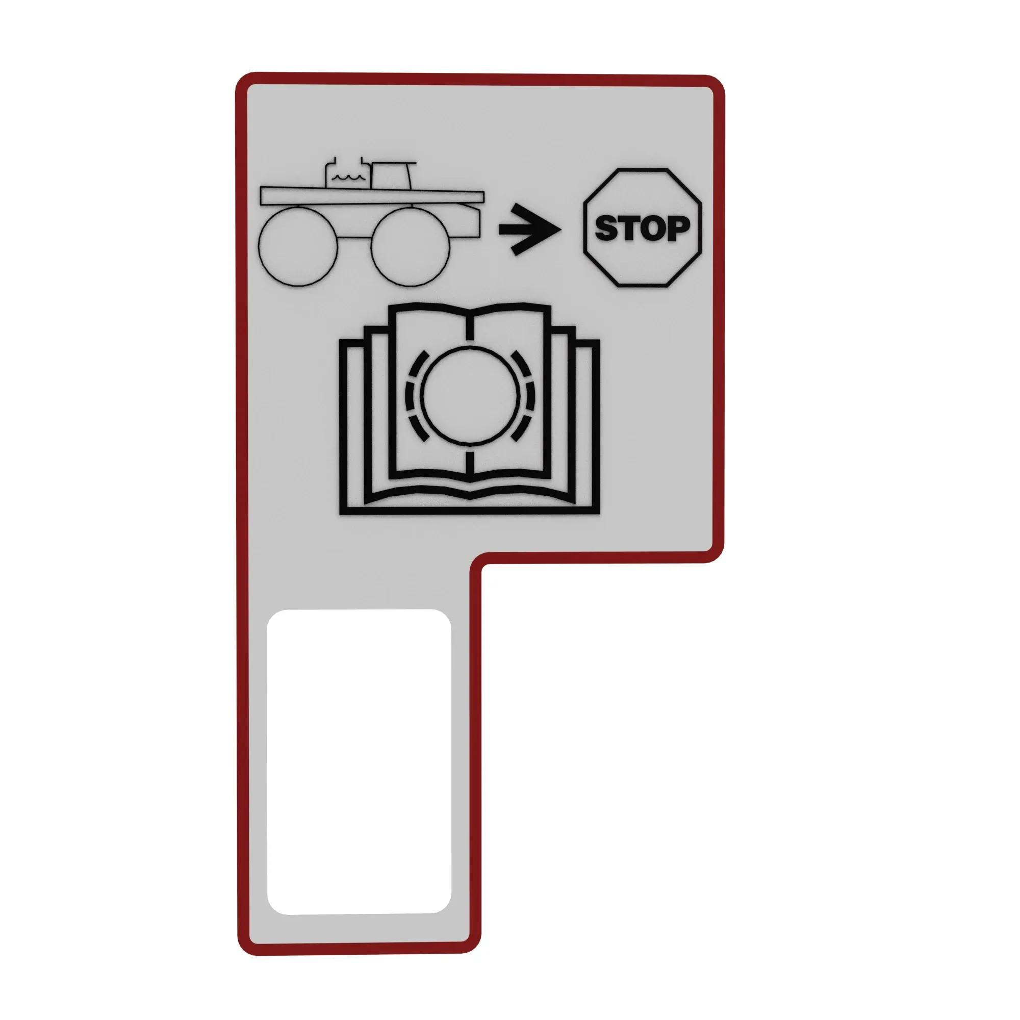 John Deere E- Brake Label - N319851