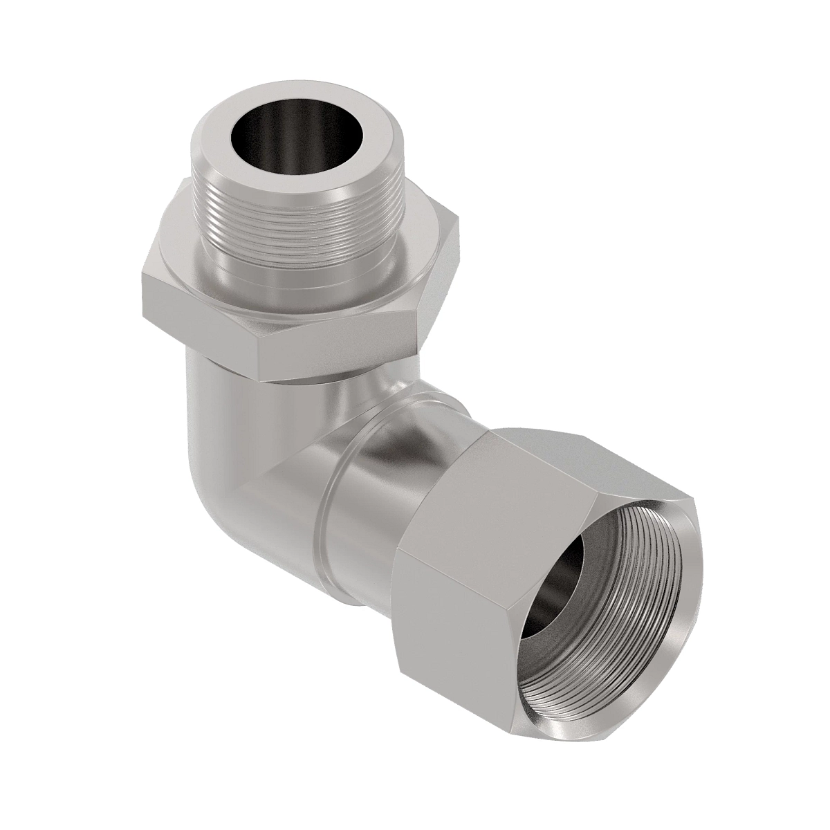 90 Deg Swivel Elbow, O-Ring FSF