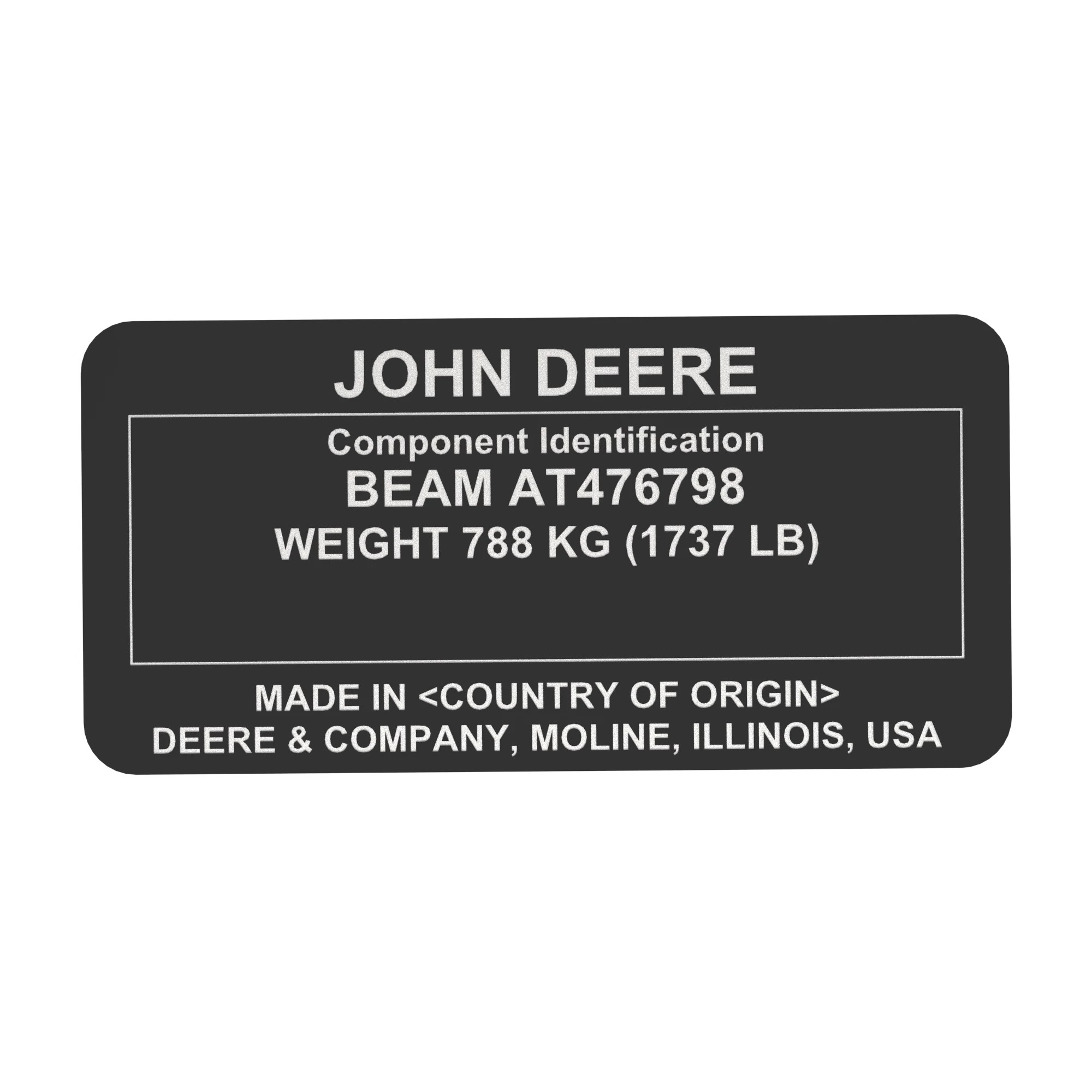 Identification Plate