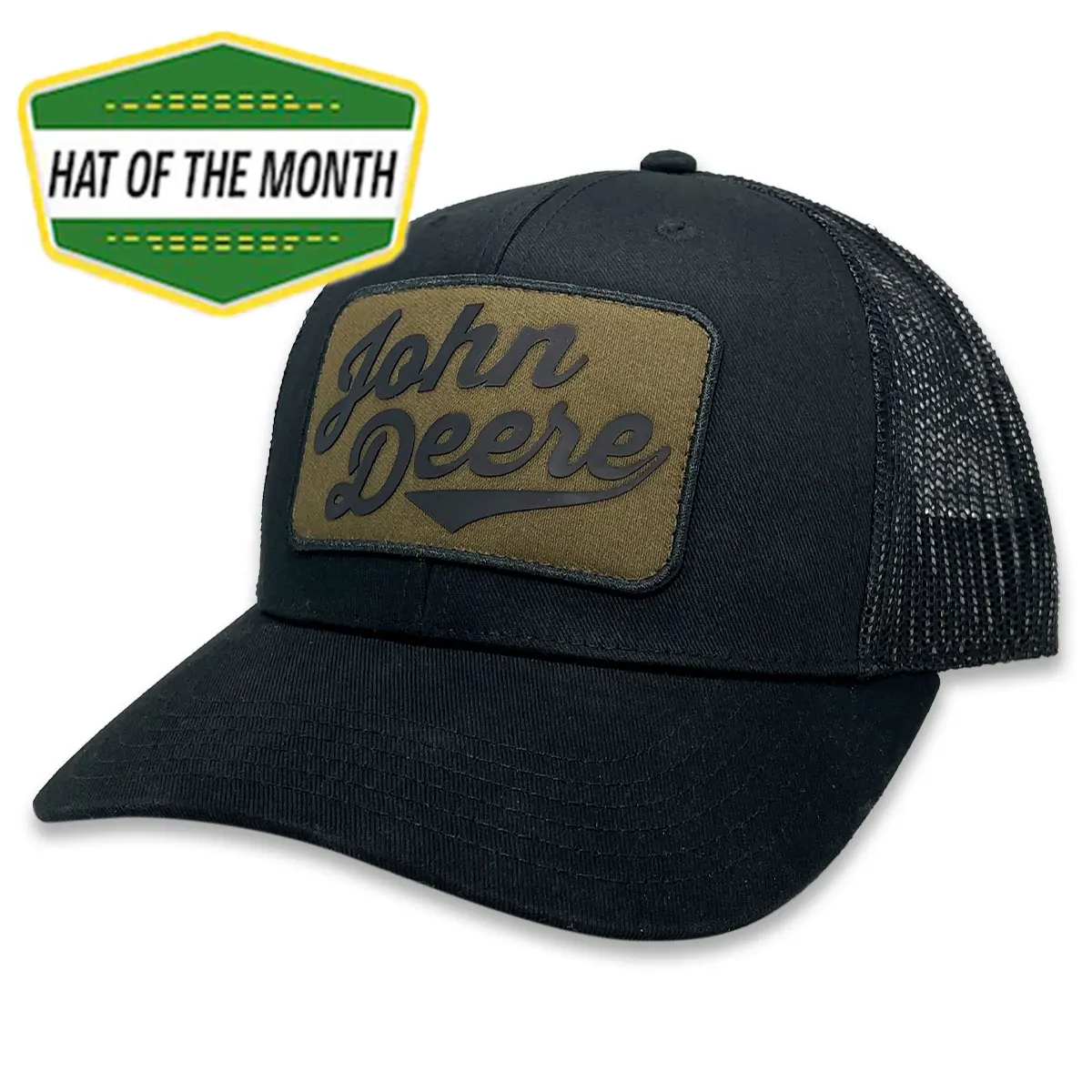 John Deere Script Patch Hat