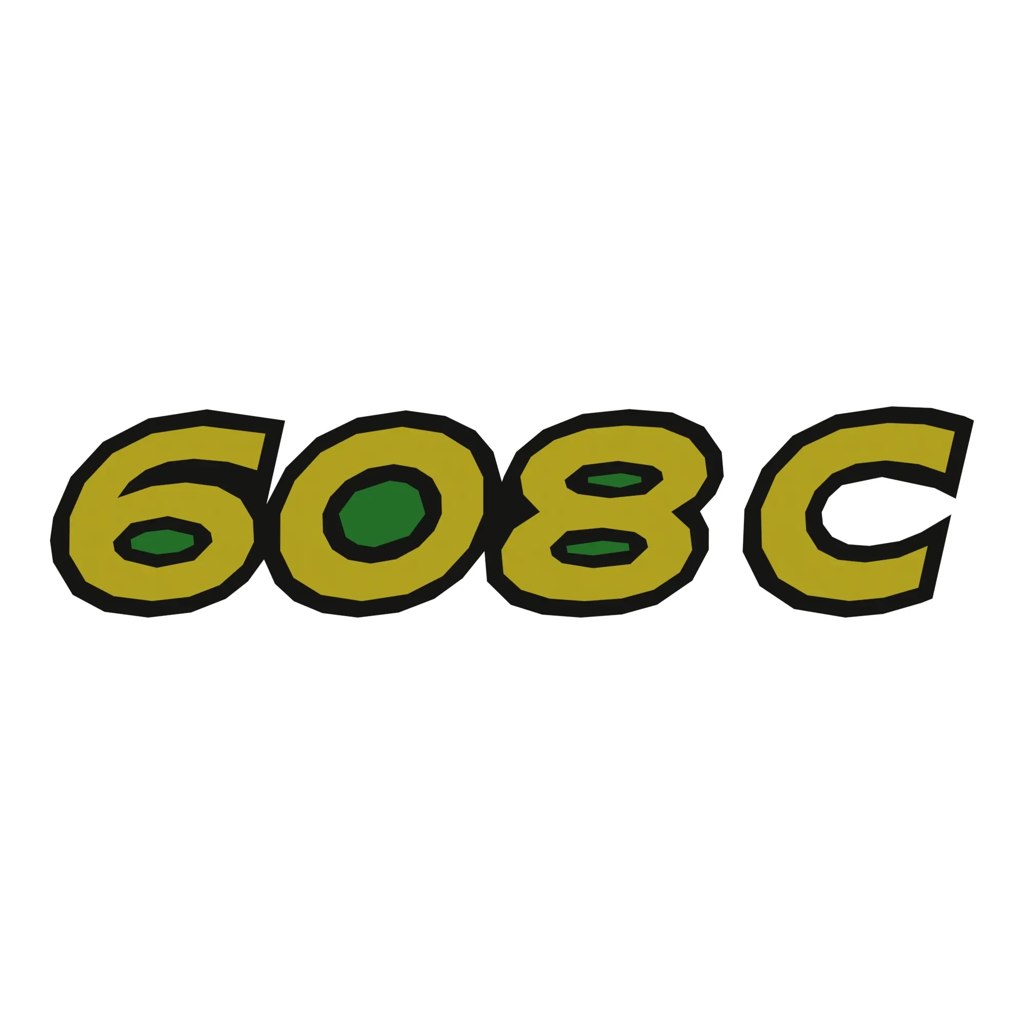 John Deere 608C Model Designator Label - H227302