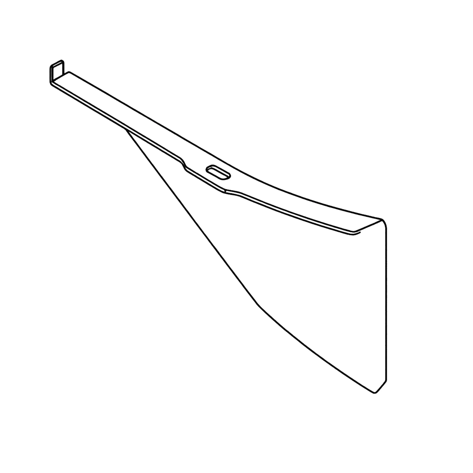 John Deere Chopper Tailboard Right Side Deflector - H220598