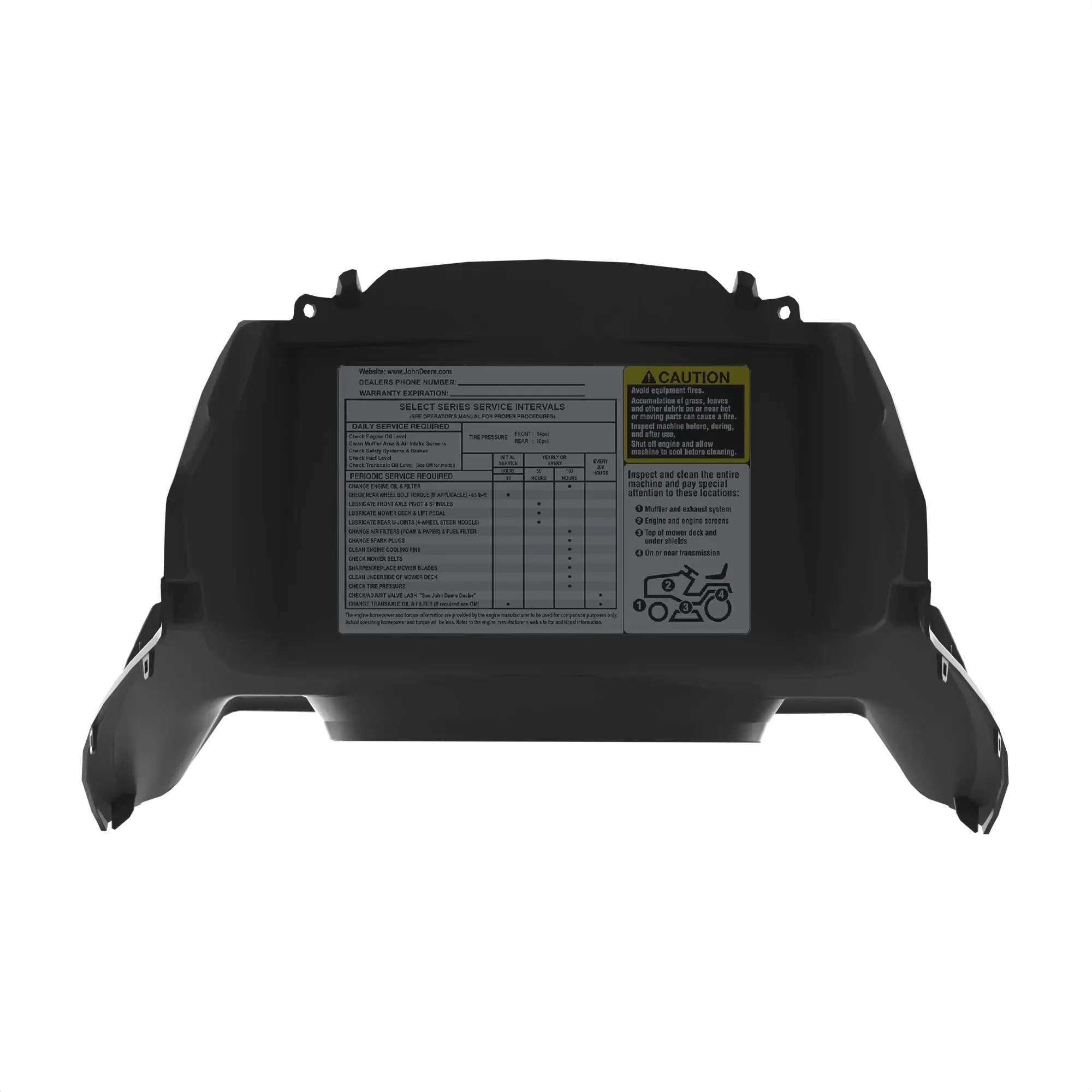 John Deere Air Plenum with Label - AM147079