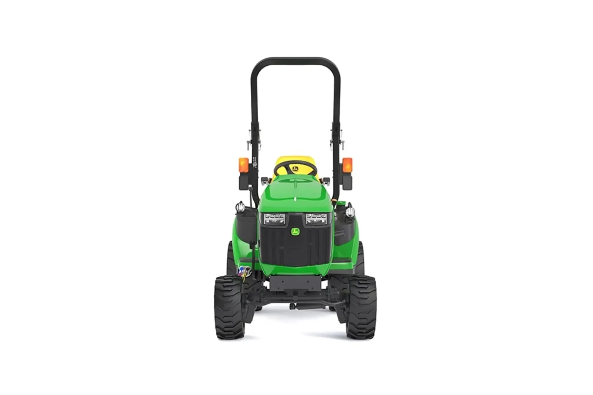 Studio image with a front view of 1025R Tractor Sub-Compact Tractors