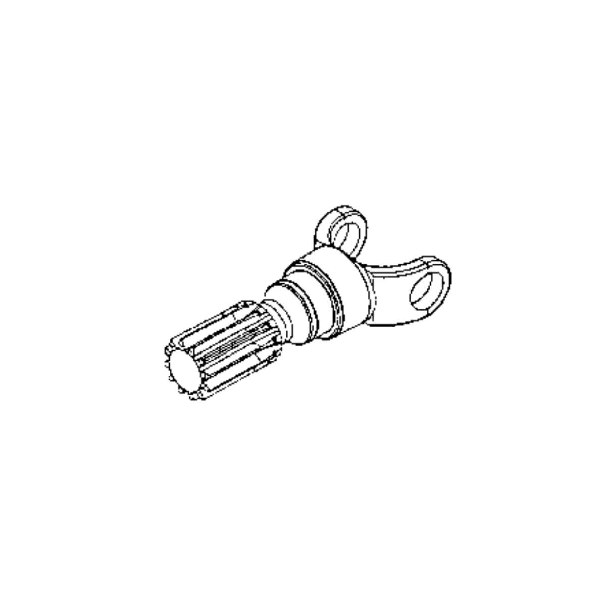 Yoke With Shaft, Final Drive Sun P