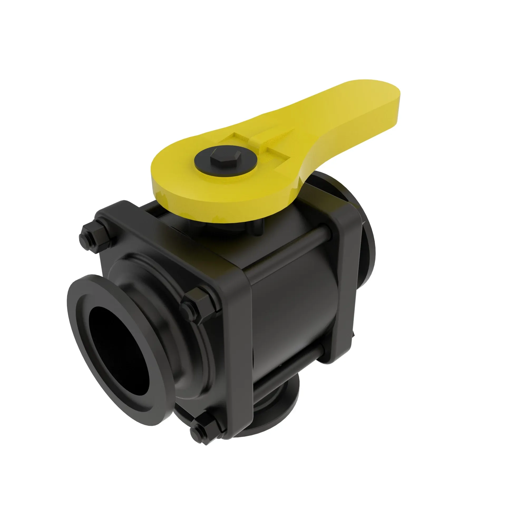 John Deere 3-Way Bottom Load Flanged Valve - AN305253