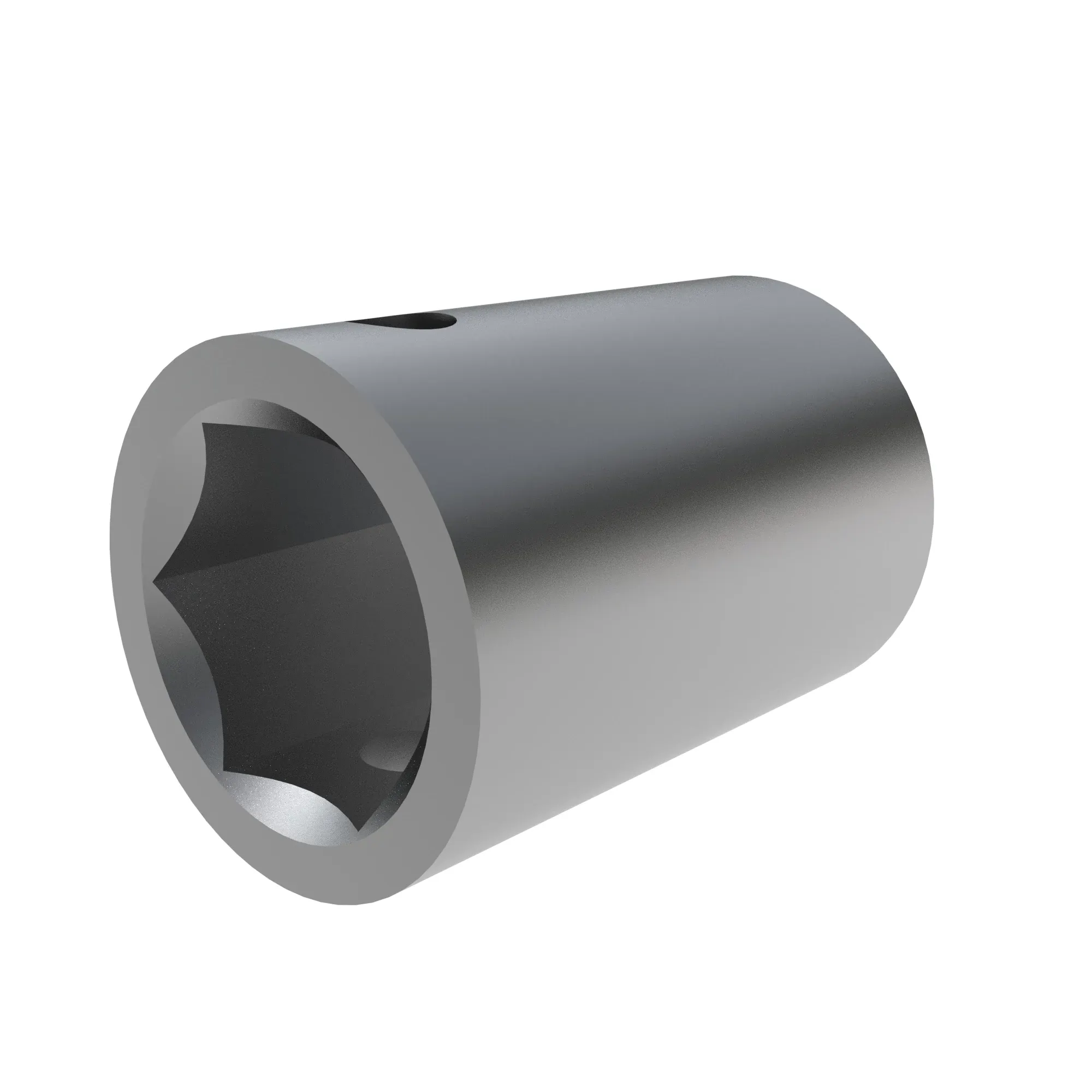 John Deere Round Outer Diameter and Hexagonal Inner Diameter Bushing with One Hole - A54216