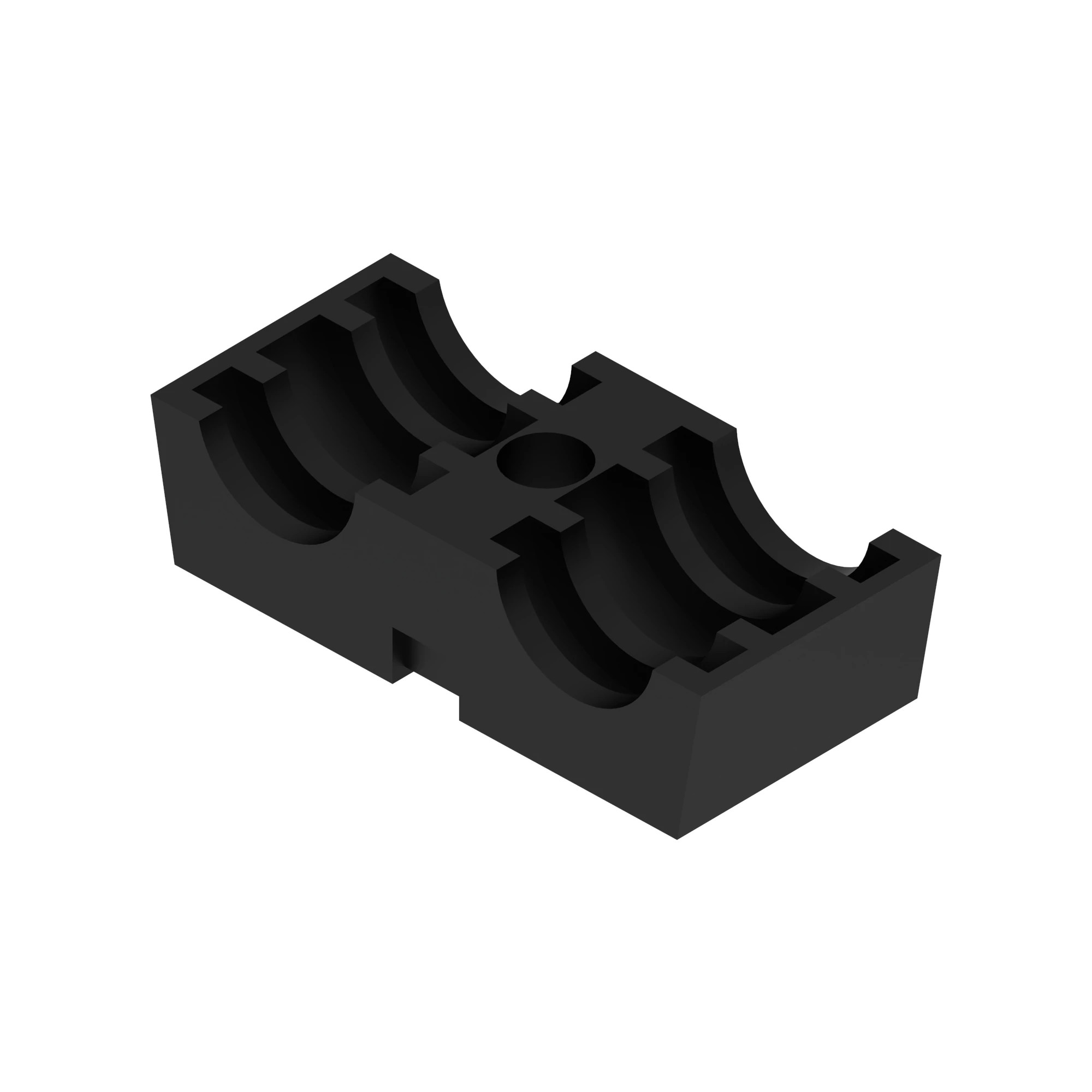 CLAMP-TWIN, 3/4" OD X 3/4" OD