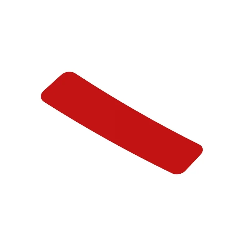 LABEL, RETROFLECTIVE RED