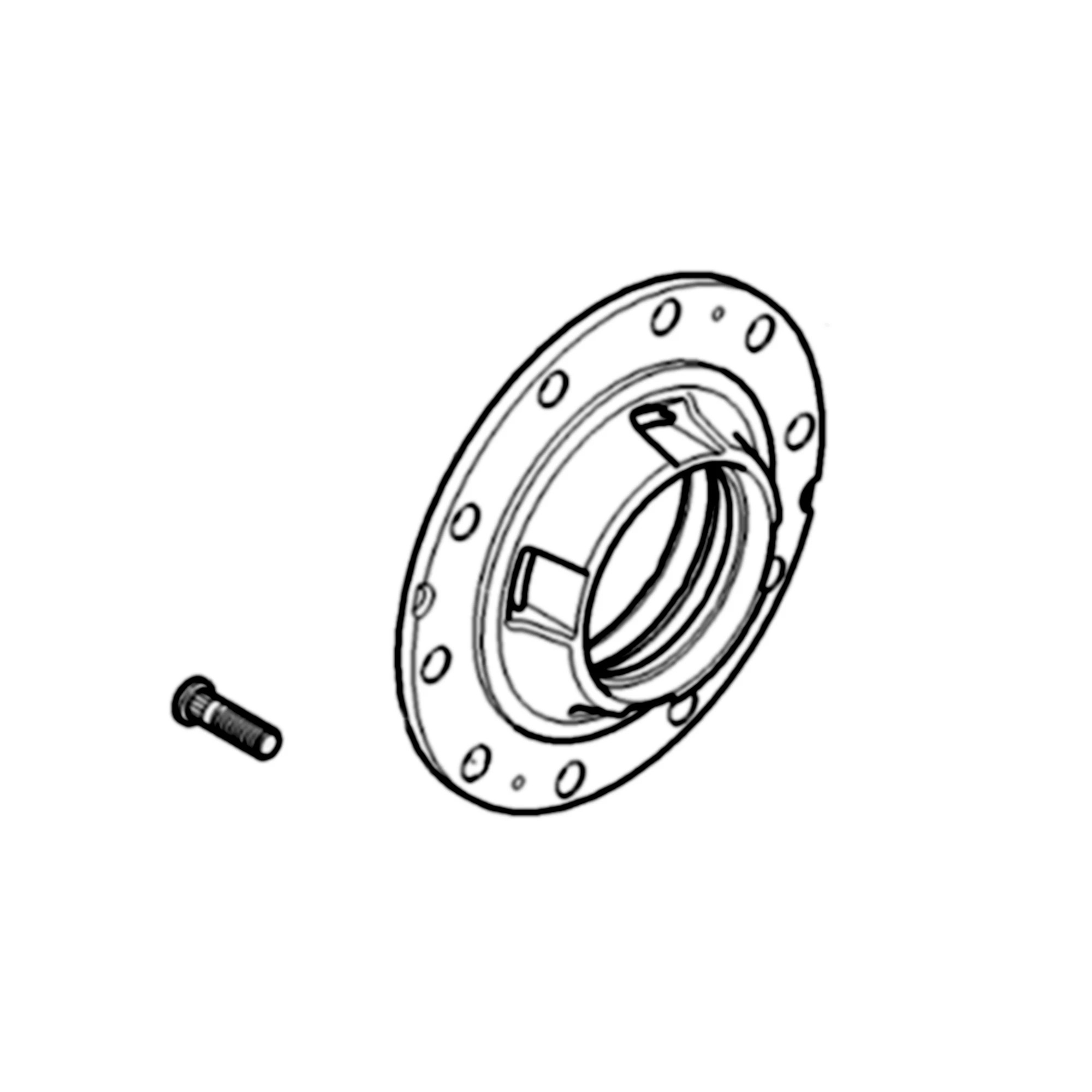 John Deere MFWD Axle Hub Assembly - AL166862