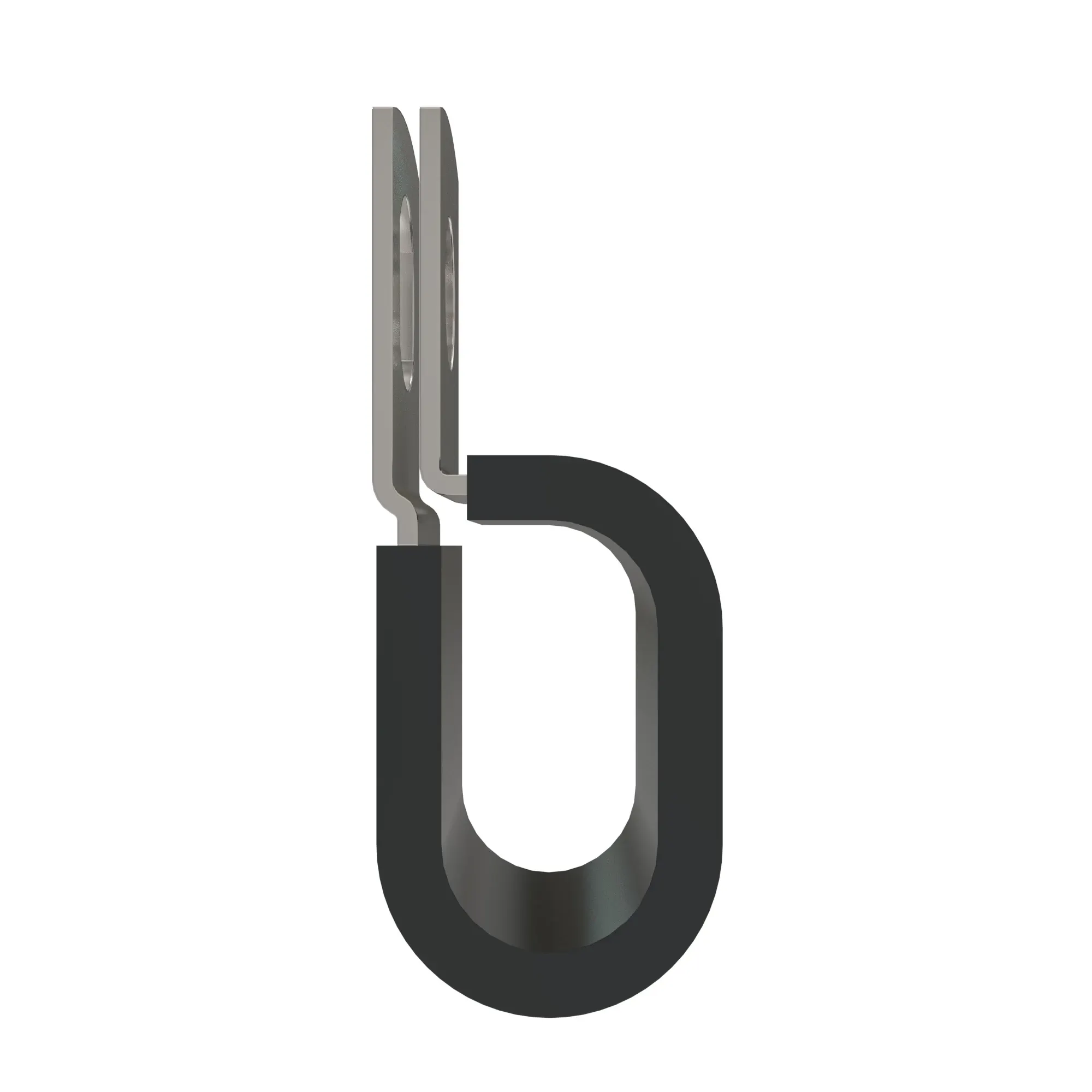 P-CLAMP,DOUBLE, 12.7 DIA CUSHIONED SILICONE