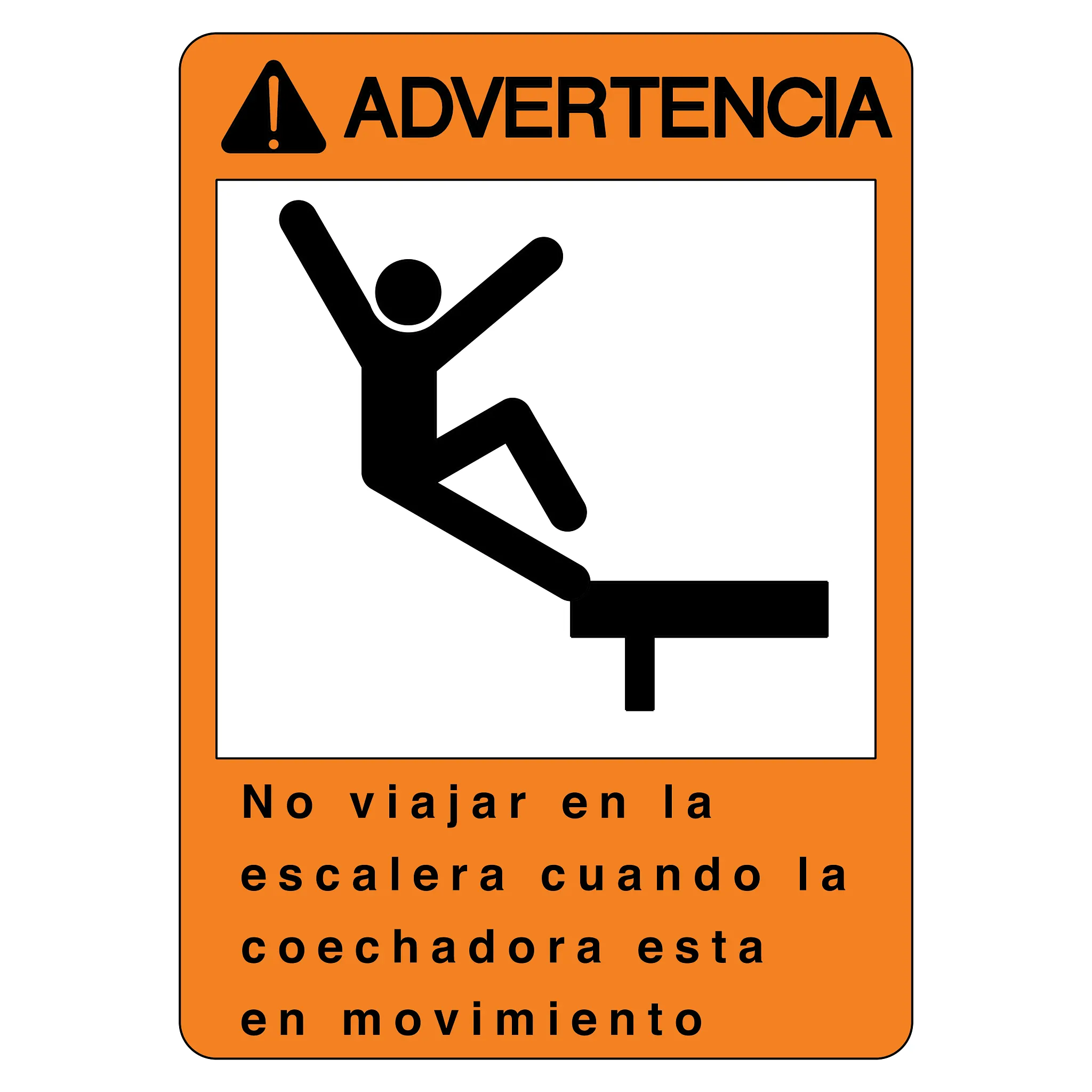 John Deere Spanish Ladder Warning Sign - H156232