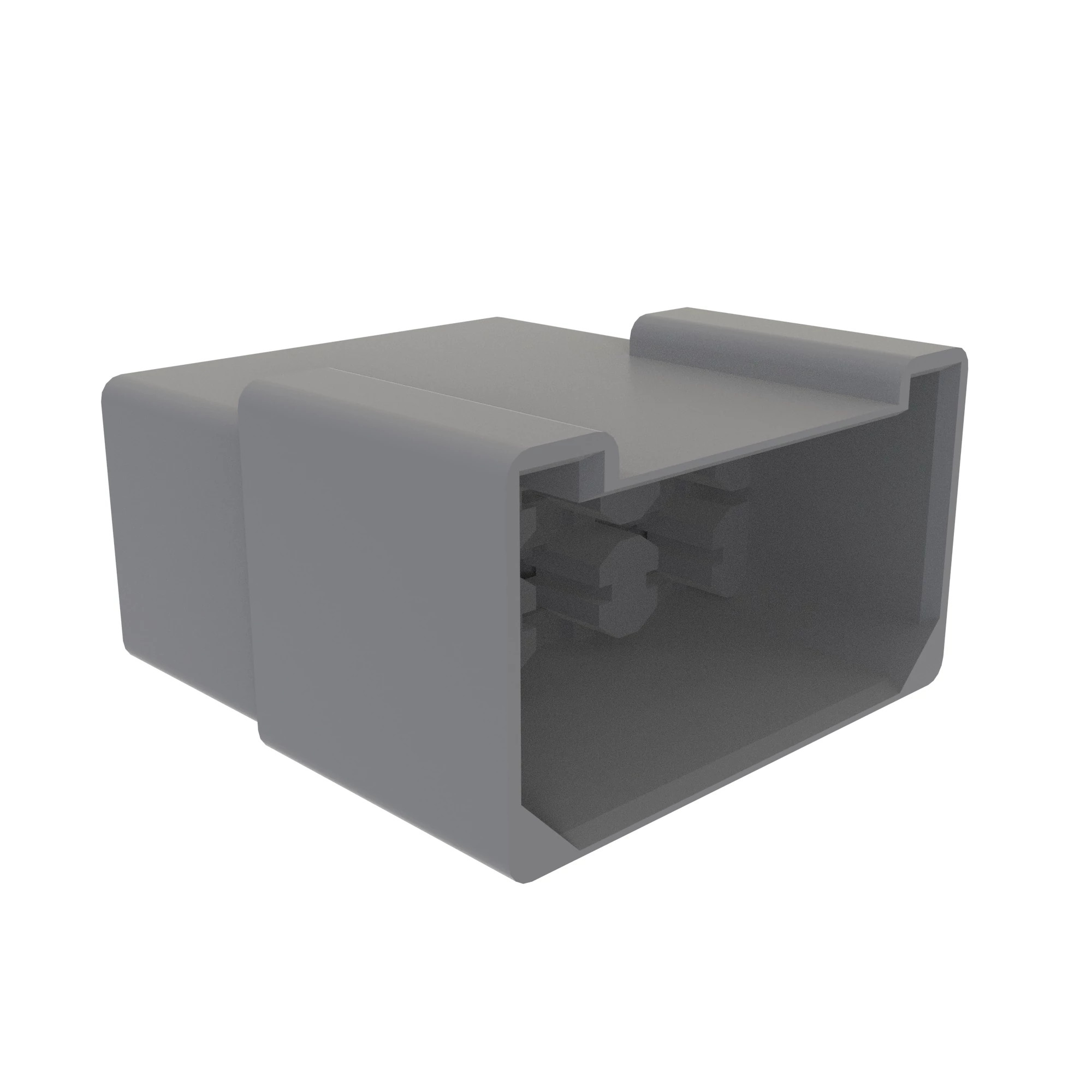 CONN TYCO FFASTON 6W F GRY PLSTC