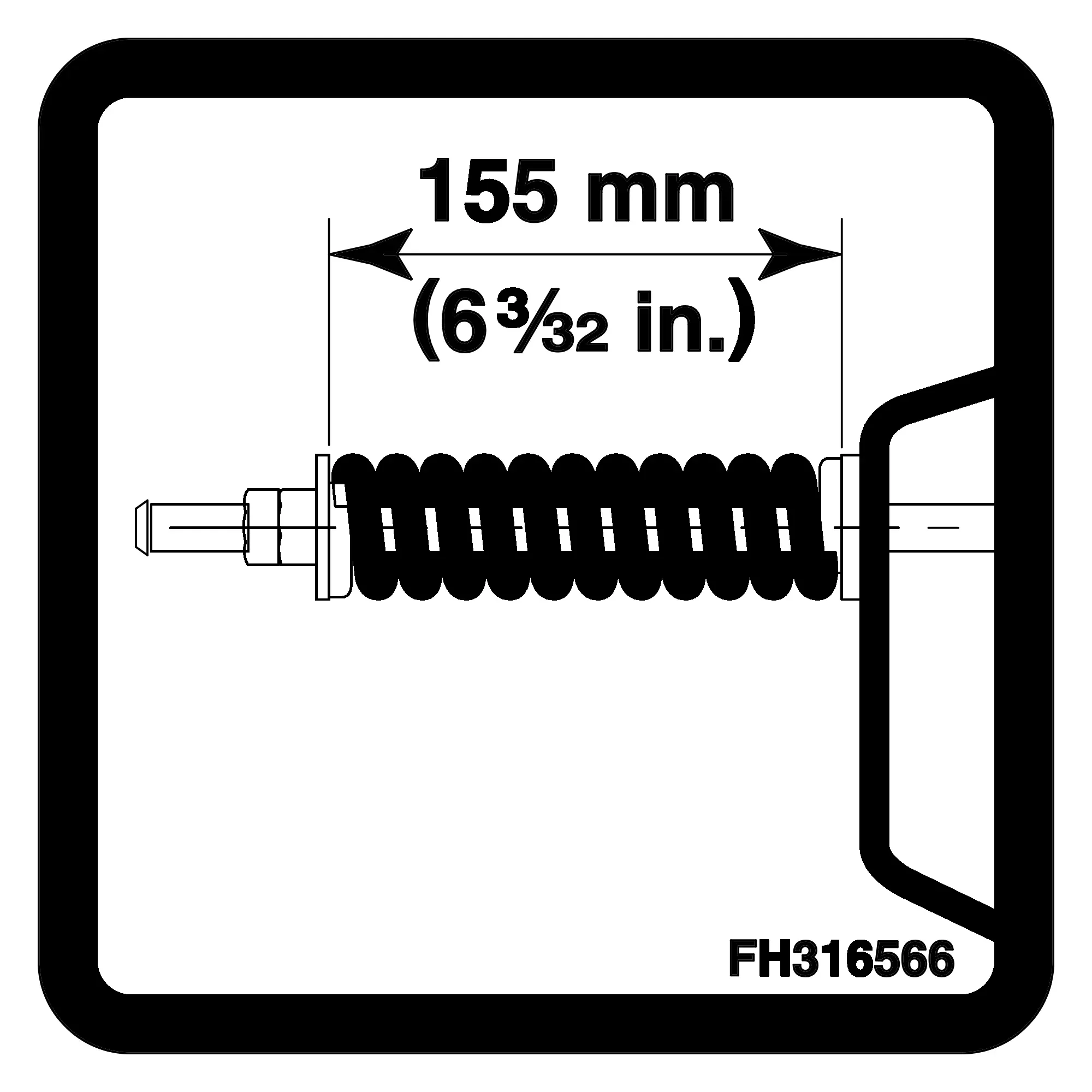 John Deere Rotor Chain Tension Label - FH316566