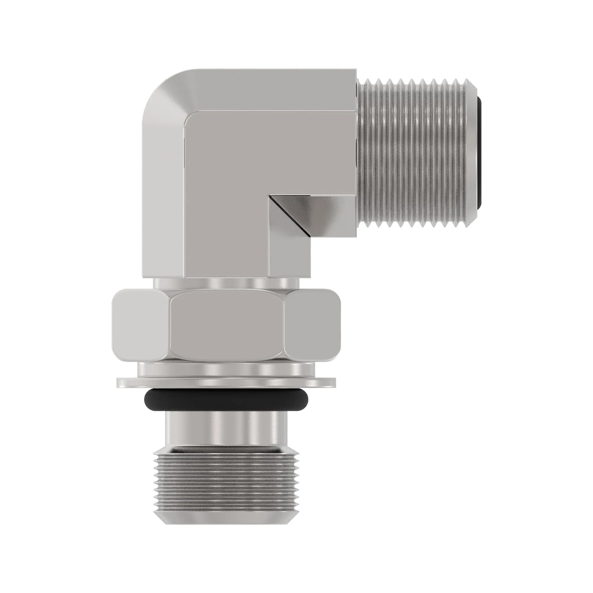 ELBOW FITTING, -4 ORFS M14 ELBOW W/