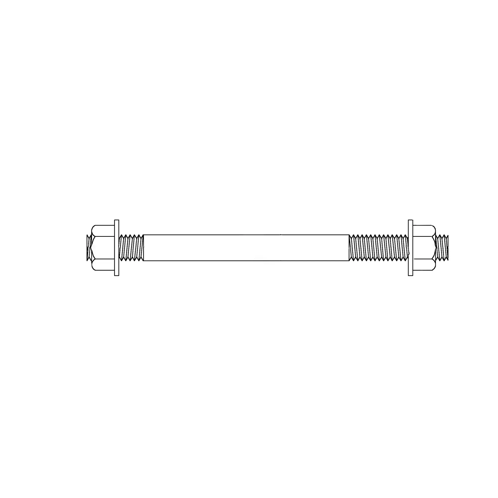 John Deere 3 Spool Valve Rod - AT207984