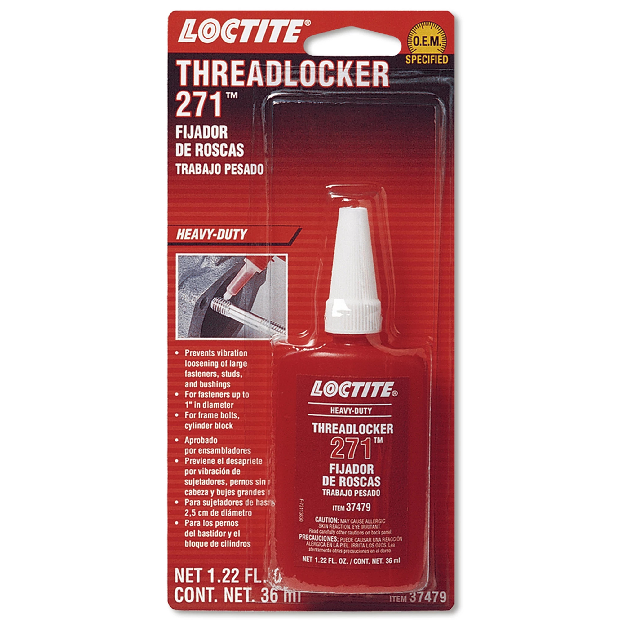 John Deere LOCTITE Threadlocker 271™, Bottle 36 ml (1.22 Oz) - PM37479