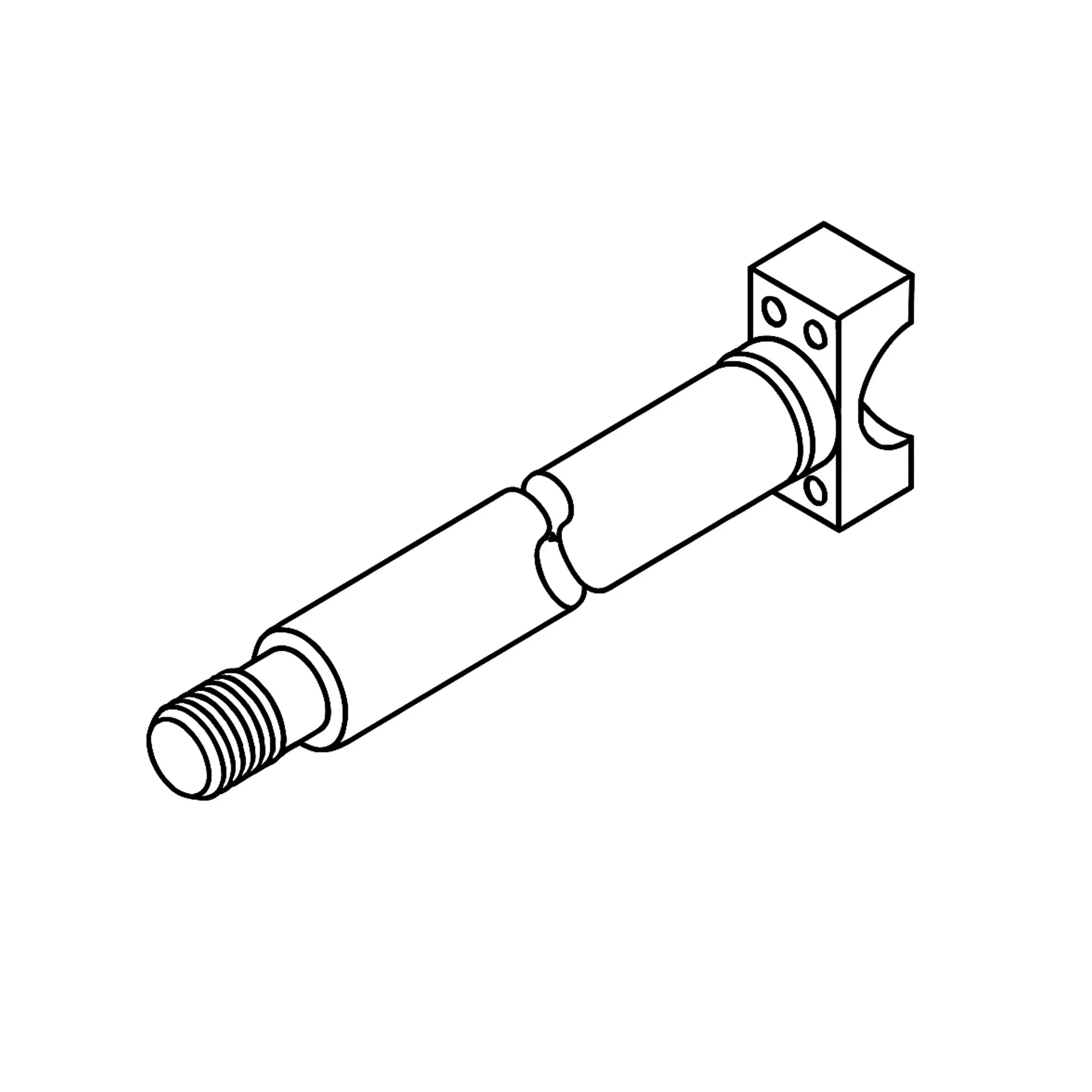John Deere Hydraulic Cylinder Rod - LW9584662