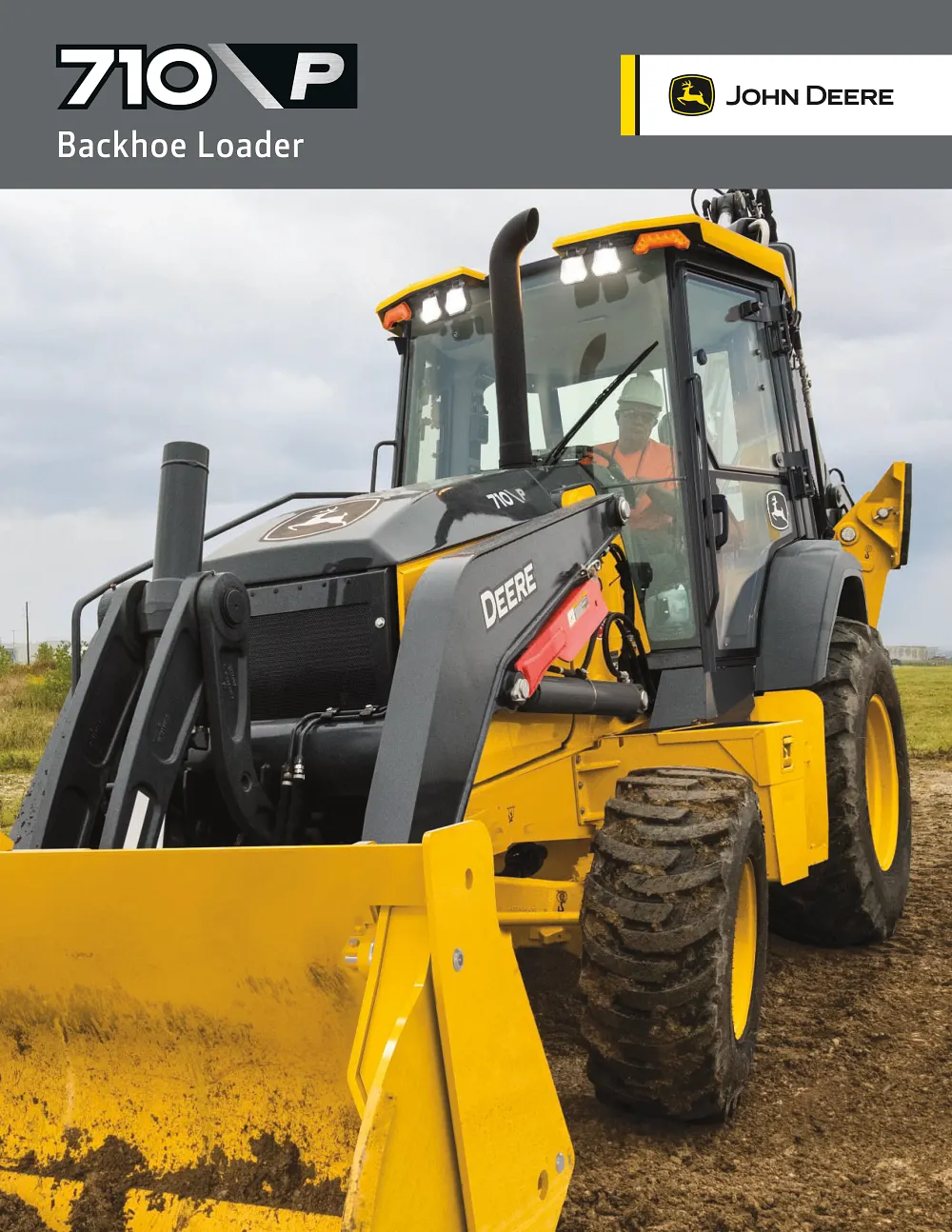 John Deere 710 P-Tier Backhoe Loader Brochure cover